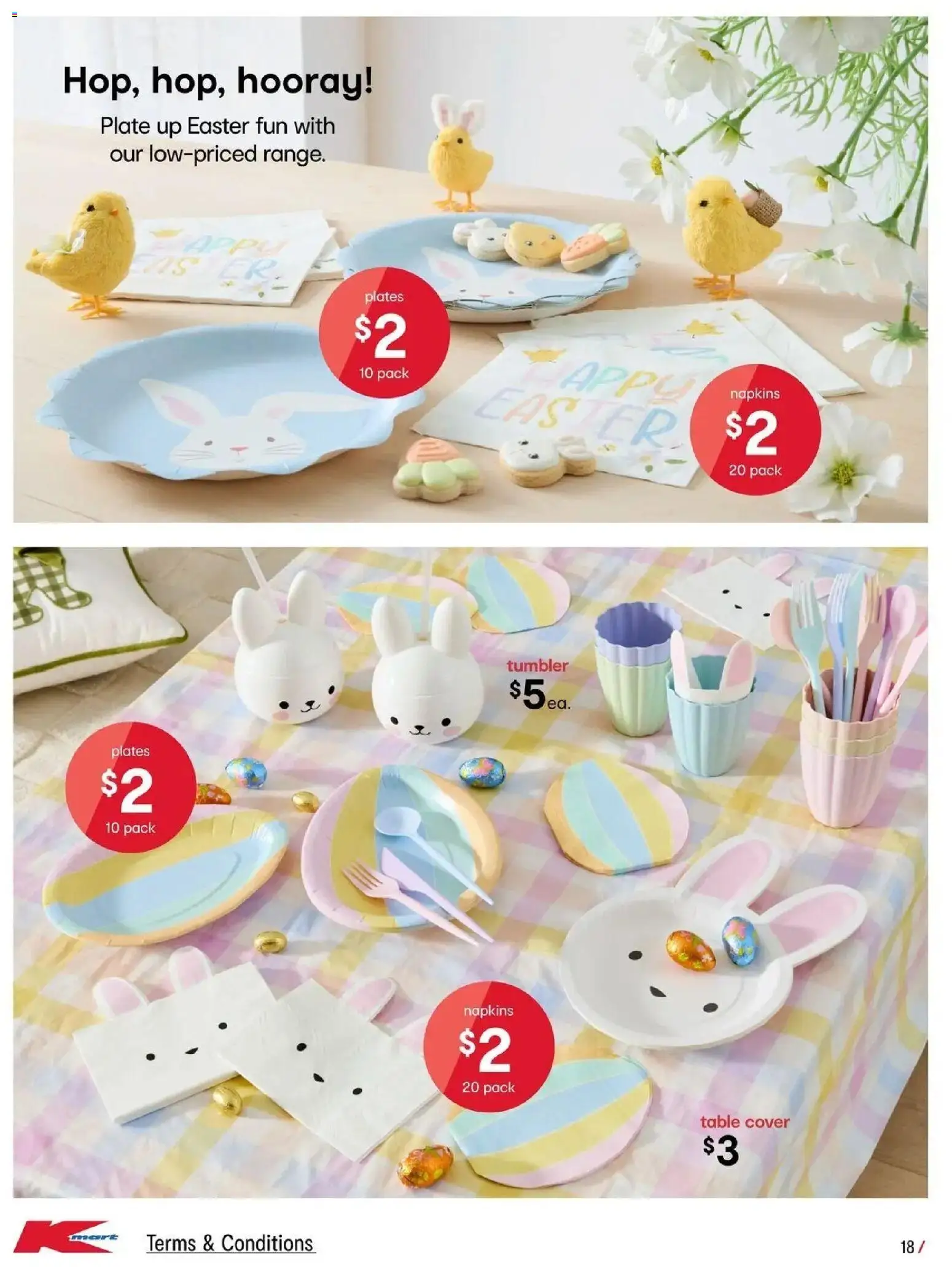 Kmart catalogue - valid from 26.03.2026 | Page: 18 | Products: Table, Napkins