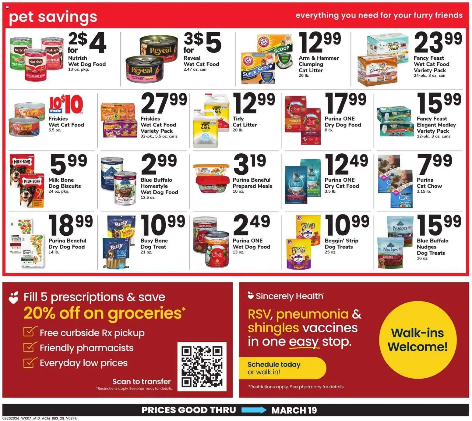 Acme Big Book of Savings - valid from 20.02.2026 | Page: 28 | Products: Cat Food, Cat Litter, Hammer, Milk