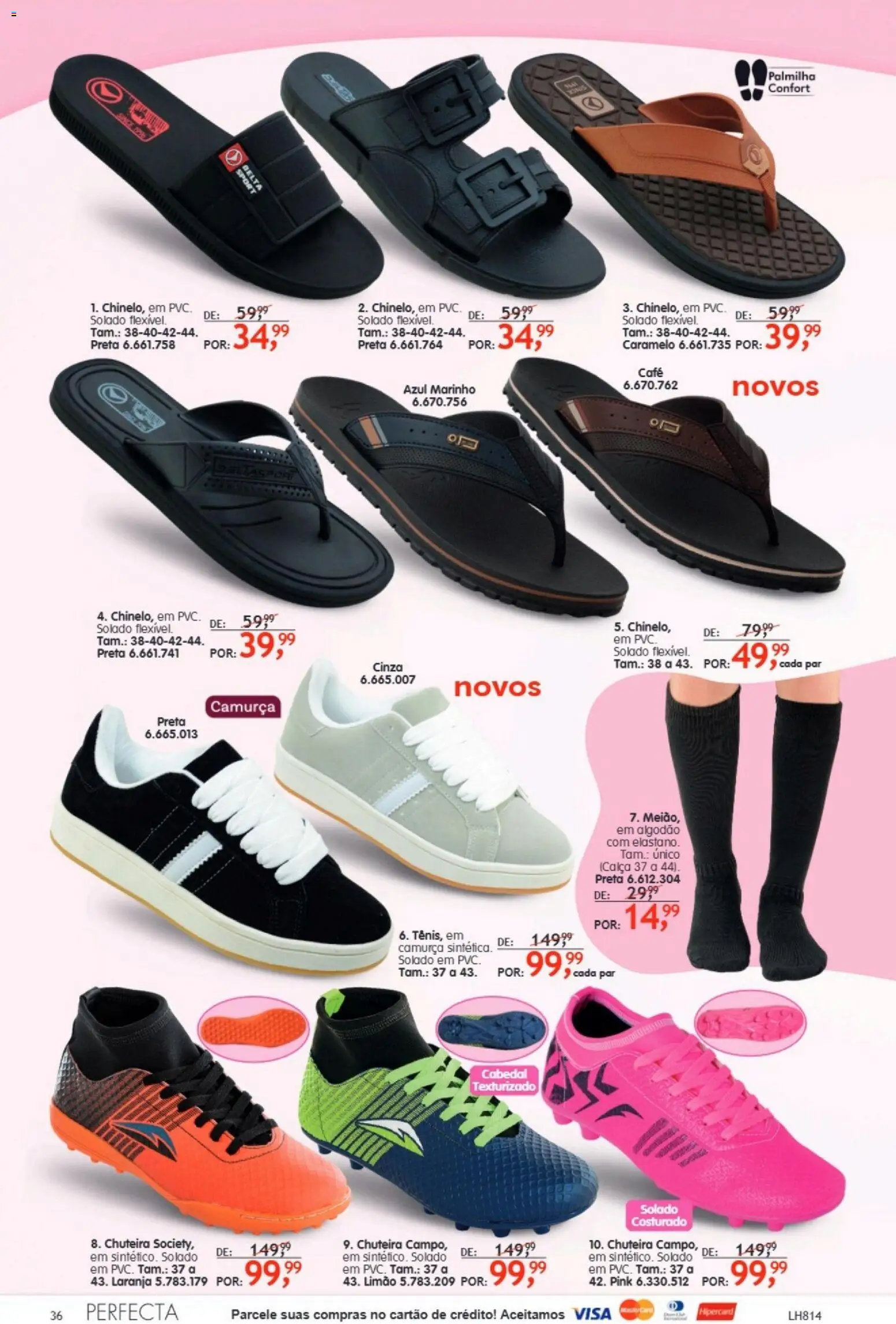 Quatro Estações Folheto - válido de 01.01.2026 | Página: 36 | Produtos: Chuteira, Café, Calça, Palmilha