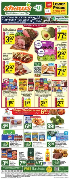 Preview of Shaw's weekly ads valid from 12.09.2025