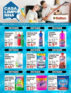 Supermercado Dalben - Ofertas Casa Limpinha - Pré-Visualização do folheto da loja Supermercado Dalben, válido de 16.02.2026