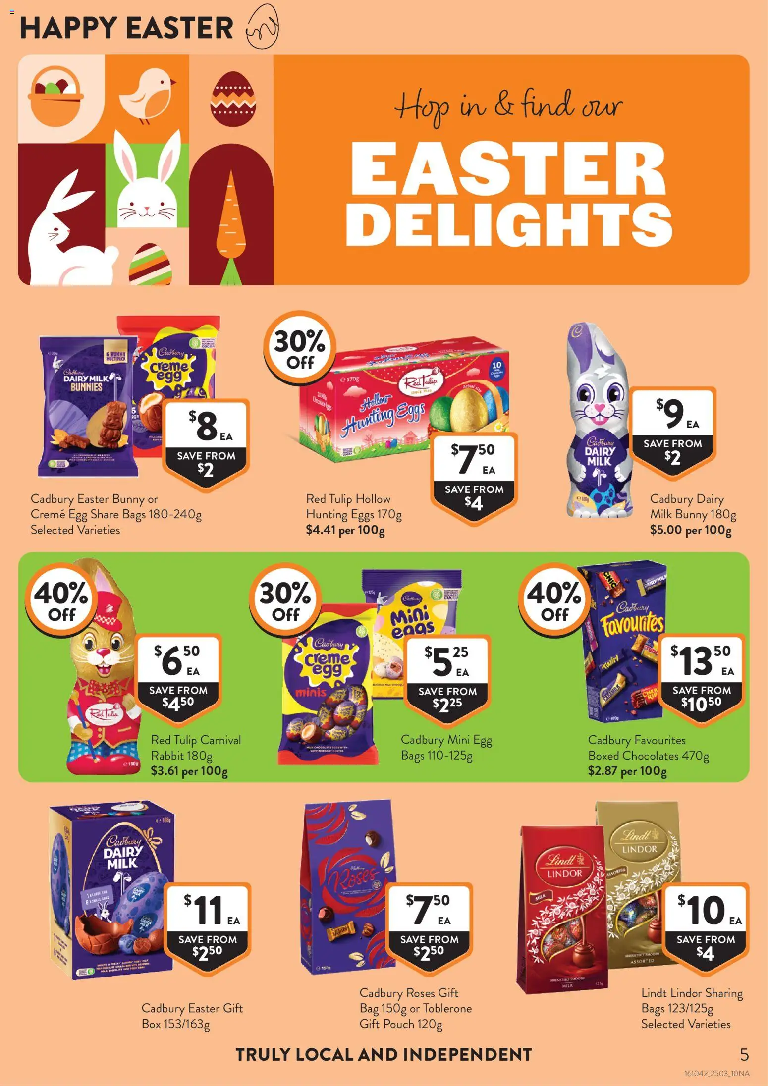 Foodworks catalogue - valid from 25.03.2026 | Page: 5 | Products: Milk, Dairy, Eggs, Bag