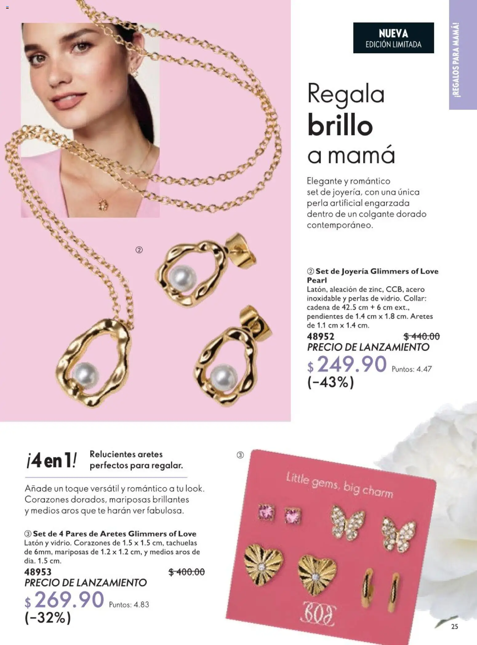 Nuevas ofertas de Oriflame válidas en toda la República Mexicana desde el 18.04.2026. ¡Encuentra las mejores ofertas en Oriflame campaña 6 2026! | Página: 25 | Productos: Tachuelas, Té, Pendientes, Cadena