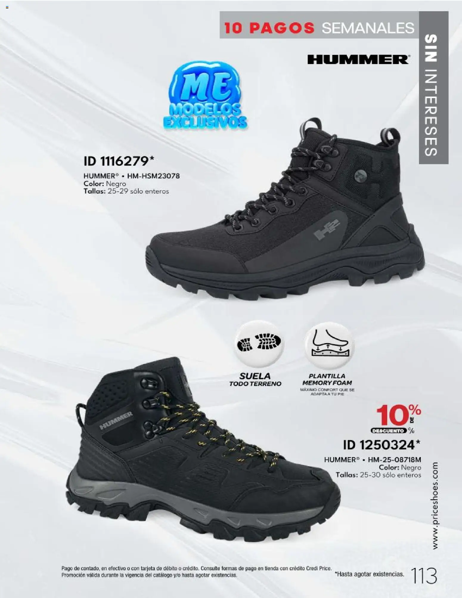 Nuevas ofertas de Price Shoes válidas en toda la República Mexicana desde el 20.03.2026. ¡Encuentra las mejores ofertas en Price Shoes catálogo 10 Pagos Sin Intereses! | Página: 113