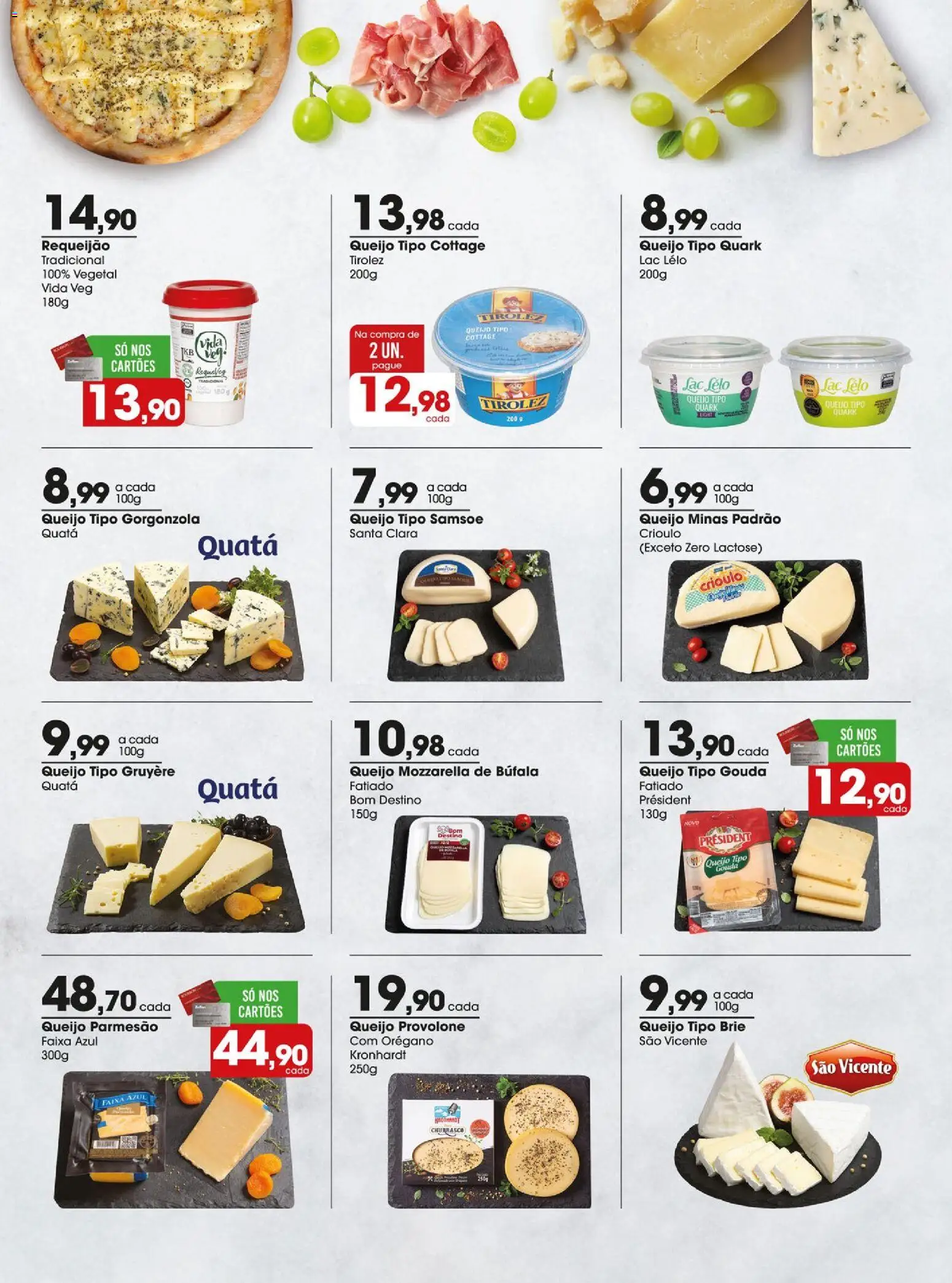 Zaffari Folheto - válido de 03.03.2026 | Página: 12 | Produtos: Provolone, Gouda, Queijo parmesão, Orégano