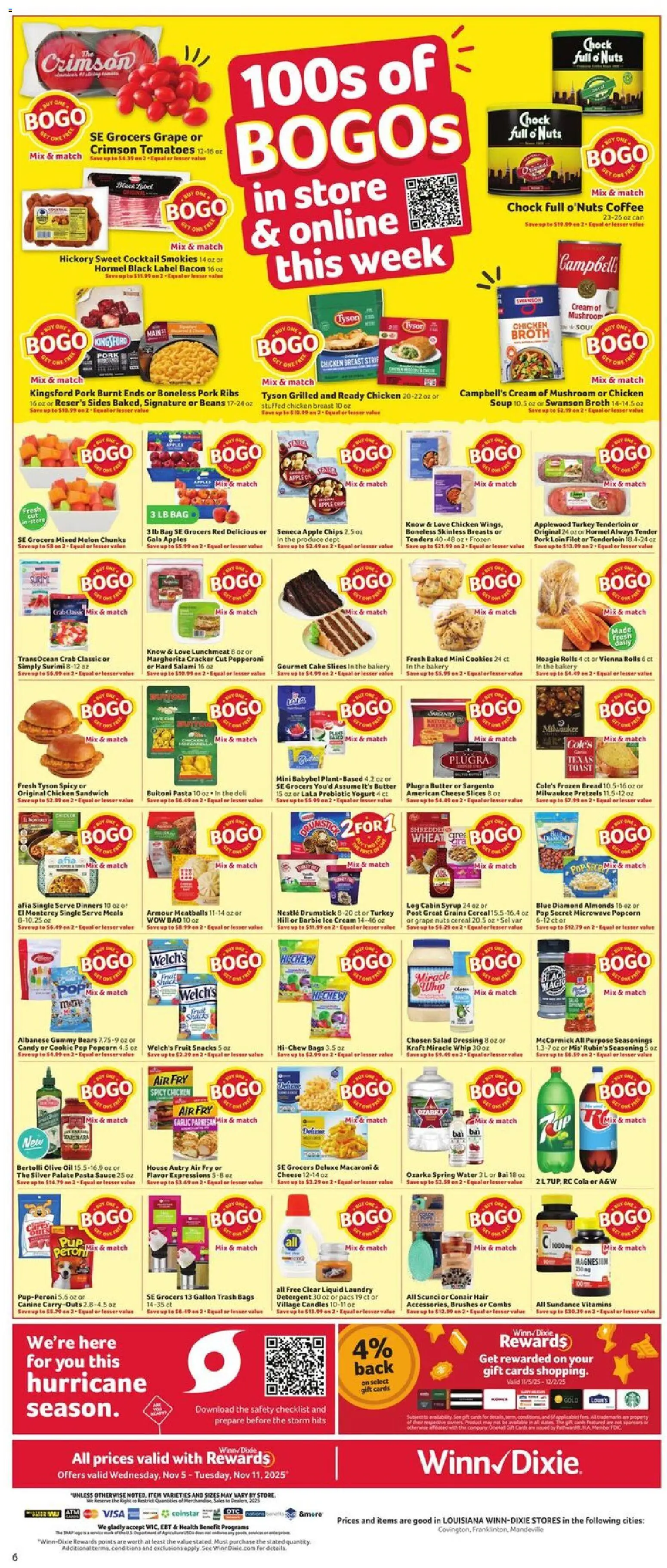 Winn Dixie Weekly Ad - valid from 05.11.2025 | Page: 9 | Products: Coffee, Nuts, Water, Bag