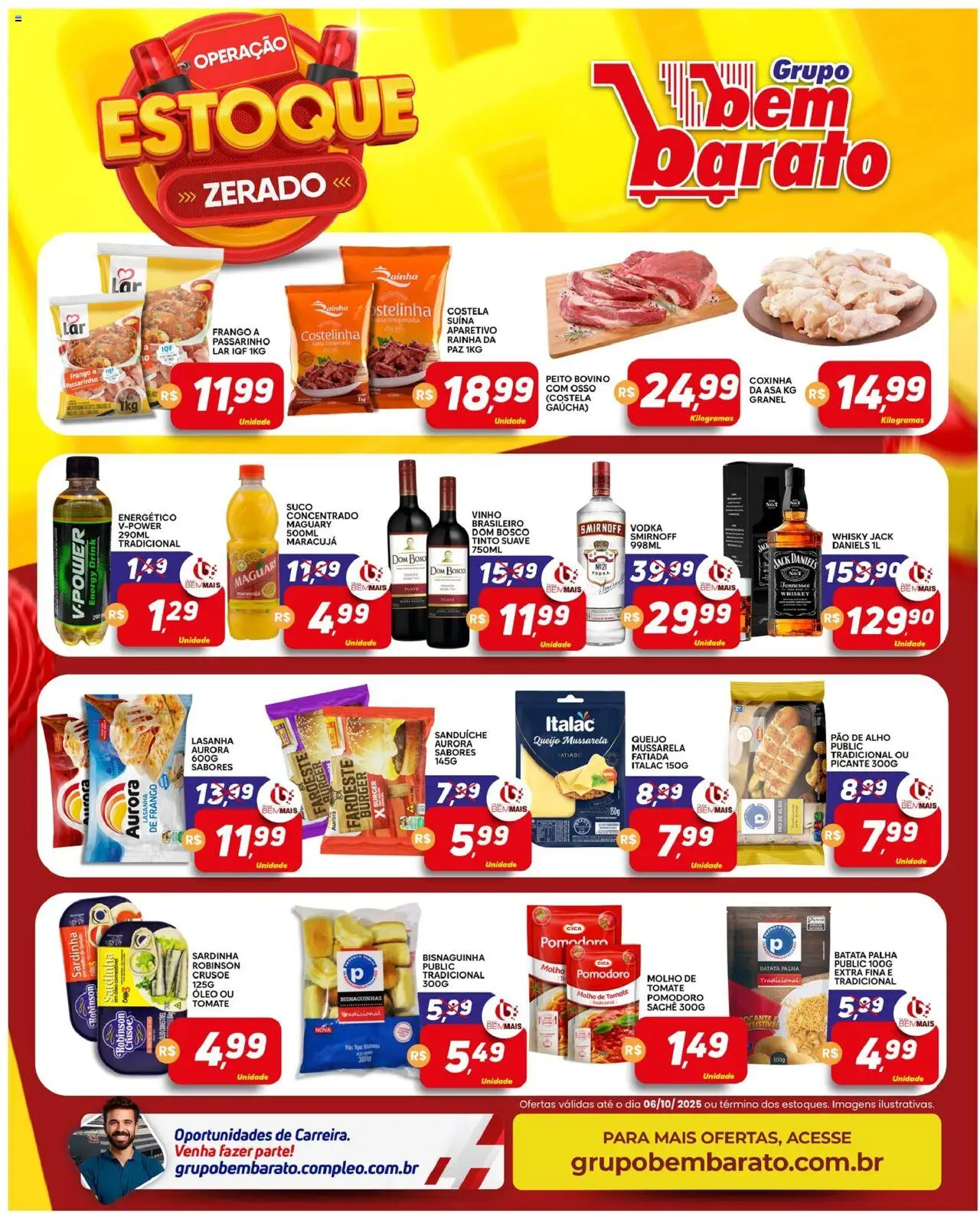 Supermercado Bem Barato Folheto - válido de 30.09.2025 | Página: 2 | Produtos: Maracujá, Whisky, Batata palha, Frango