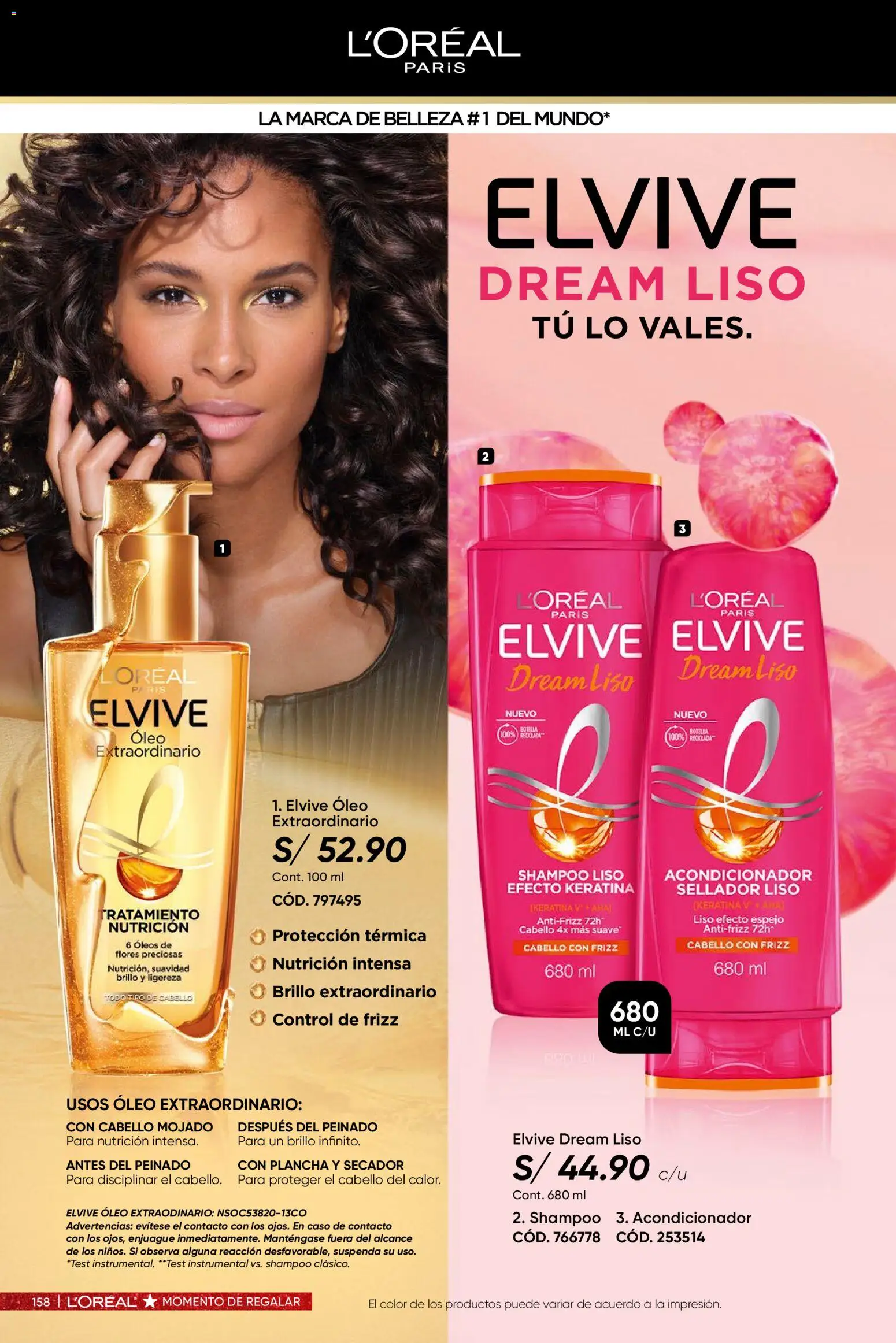 Catálogo Azzorti válido desde 03.11.2025 | Página: 160 | Productos: Shampoo, Acondicionador, Espejo