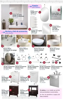 Sodimac ofertas │ válido desde el 08.09.2025 | Página: 9 | Productos: Mesada, Baño, Espejo, Bacha