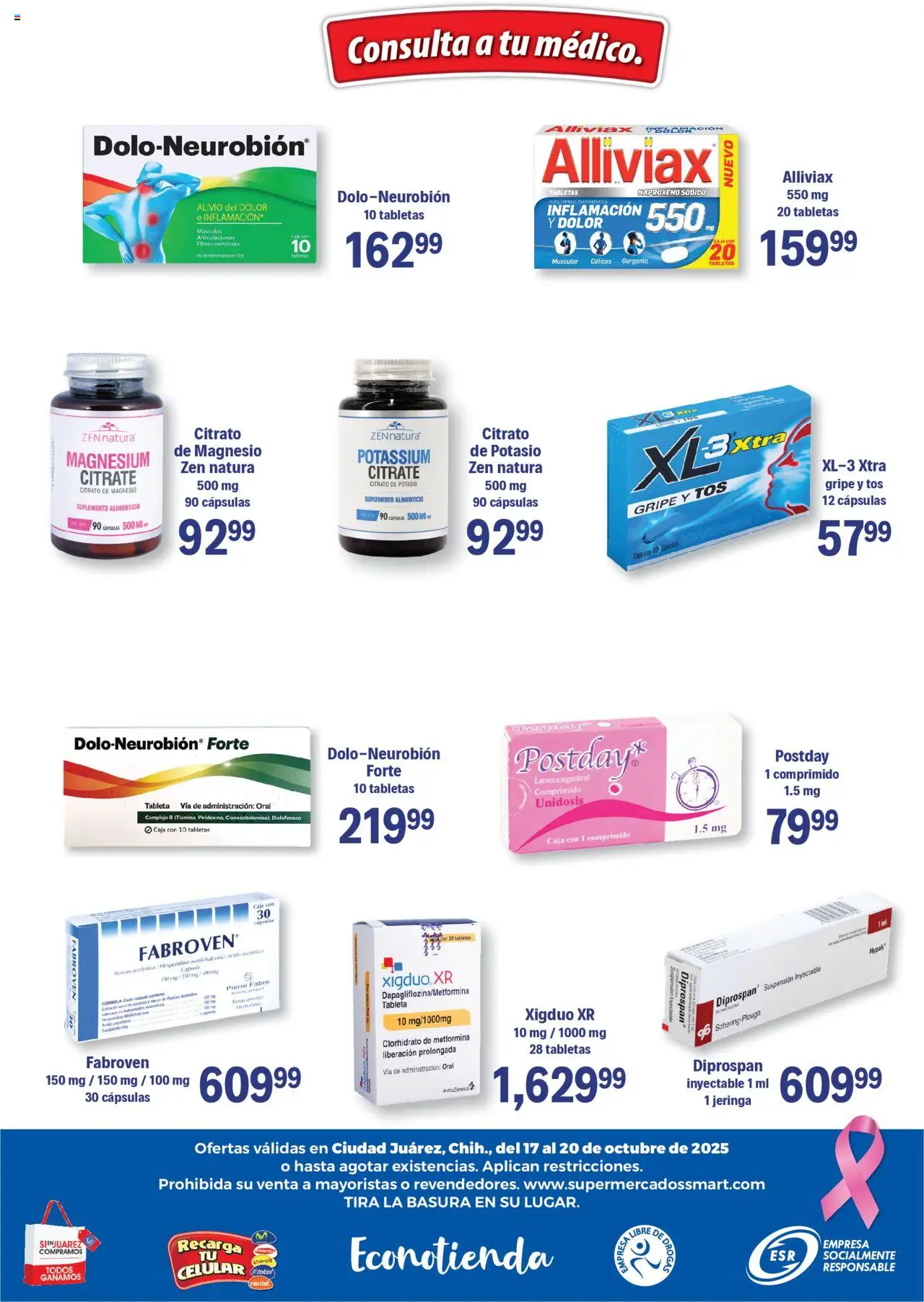 Nuevas ofertas de S-Mart válidas en toda la República Mexicana desde el 17.10.2025. ¡Encuentra las mejores ofertas en S-Mart folleto Ofertas de Feria Juárez! | Página: 6 | Productos: Caja, Tableta