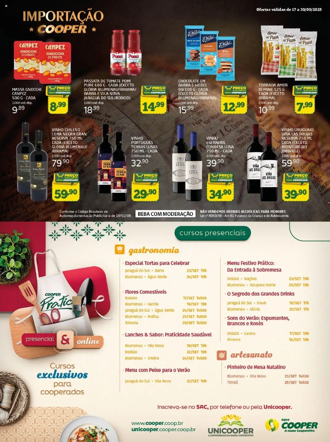 Cooper Folheto - válido de 17.09.2025 | Página: 7 | Produtos: Mesa, Vinho, Massa, Telefone