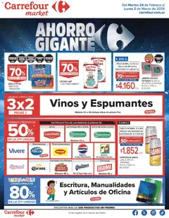 Vista previa Carrefour Market catálogo válido desde el 24.02.2026 | Página: 1 | Productos: Galletitas, Dulce de leche, Leche, Cerveza