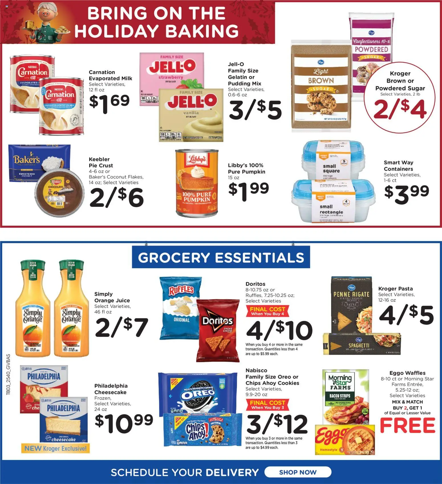 Kroger Ad - valid from 05.11.2025 | Page: 6 | Products: Chocolate, Juice, Chips, Cheesecake