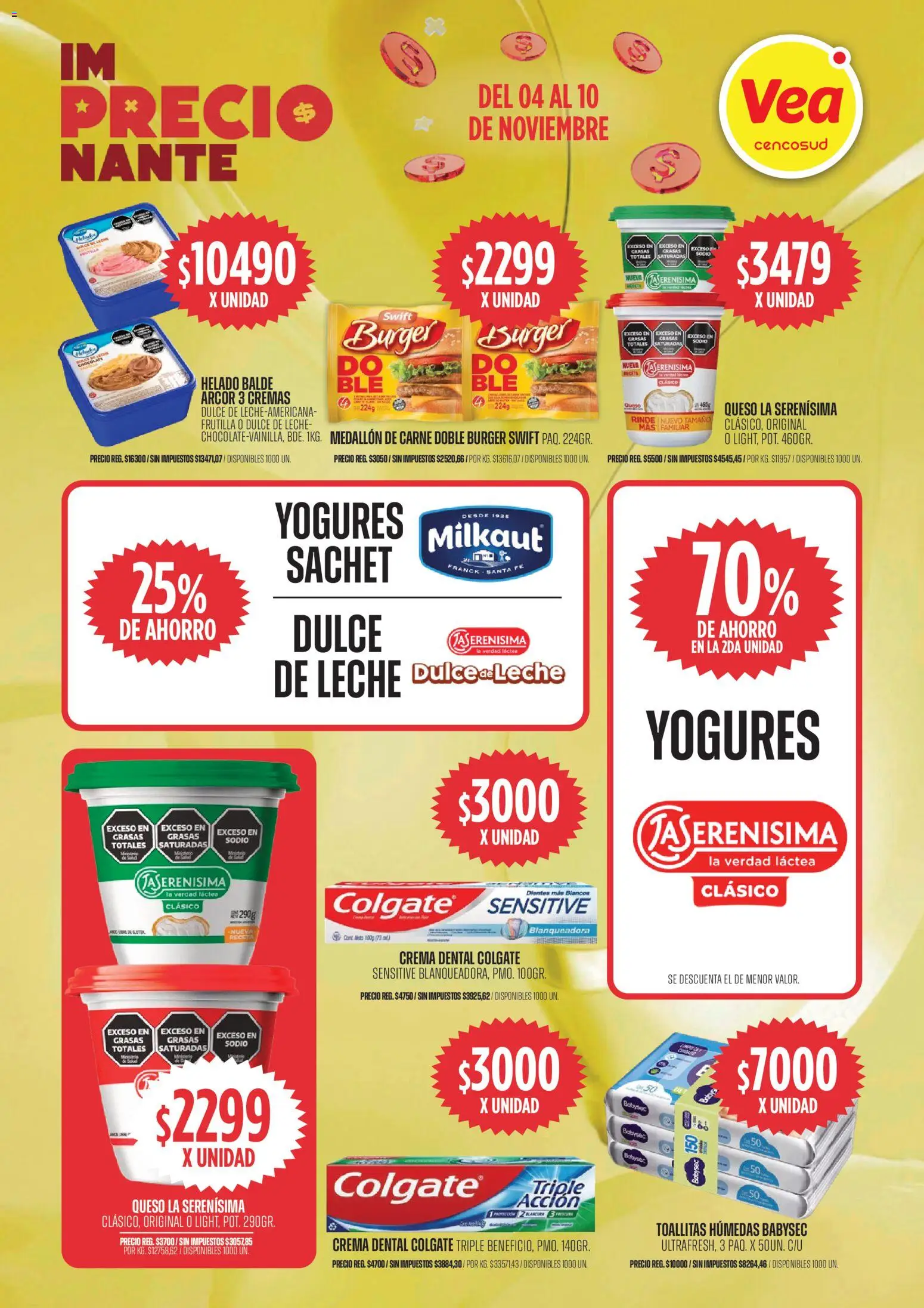 Vea - Ofertas | Córdoba │ válido desde el 04.11.2025 | Página: 5 | Productos: Frutilla, Toallitas húmedas, Leche, Queso