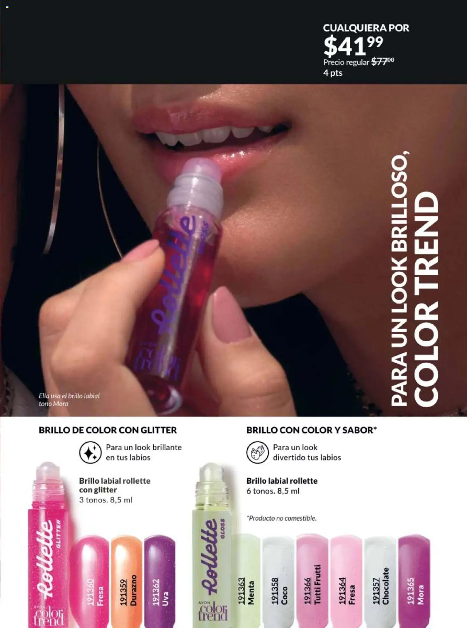 Nuevas ofertas de AVON válidas en toda la República Mexicana desde el 13.03.2026. ¡Encuentra las mejores ofertas en AVON campaña 5 2026! | Página: 63 | Productos: Durazno, Brillo, Glitter, Chocolate