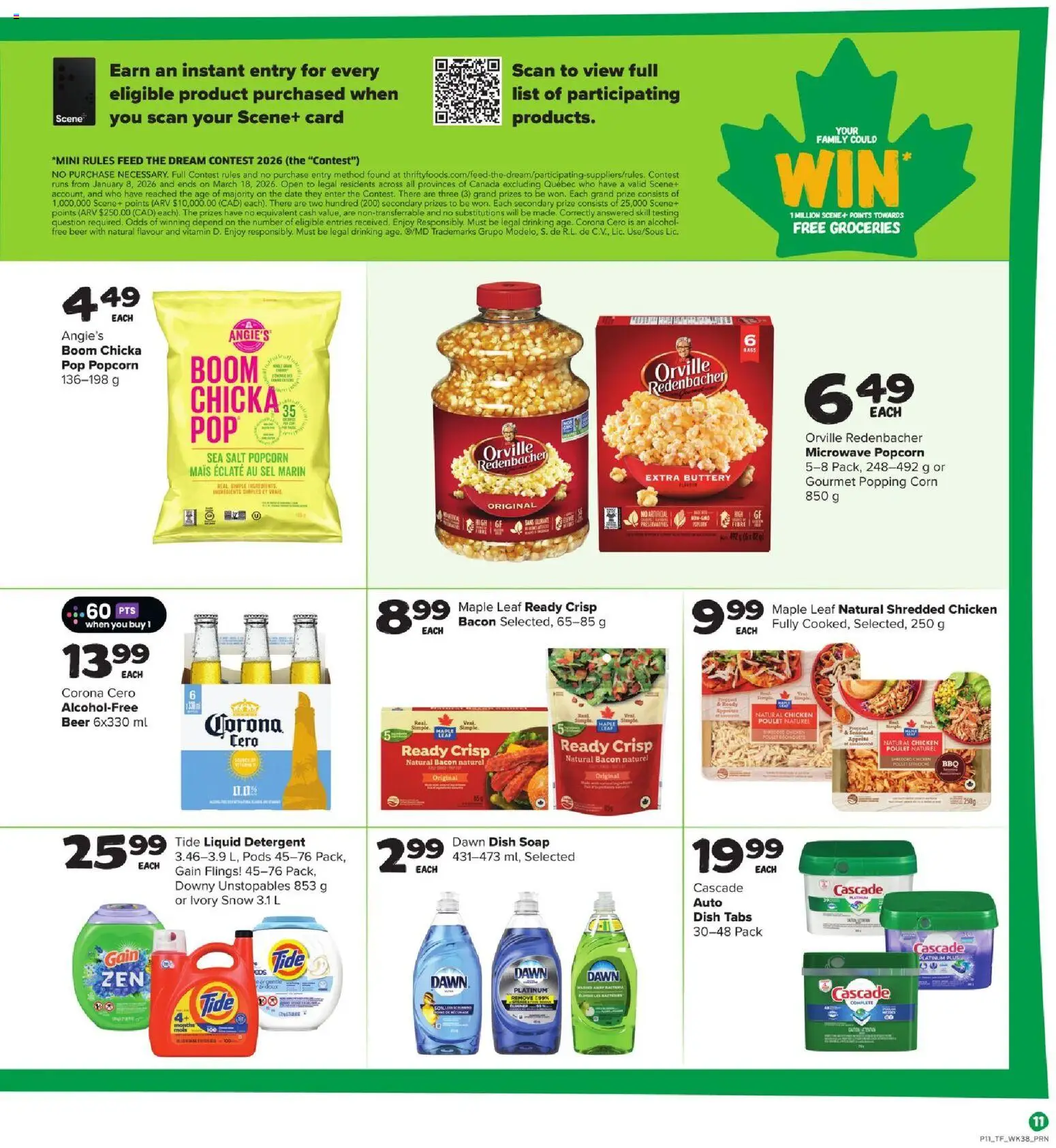Thrifty Foods flyer valid from 15.01.2026 | Page: 12 | Products: Soap, Detergent, Beer, Chicken