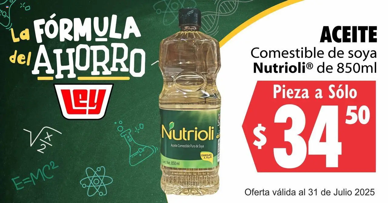 Nuevas ofertas de Casa Ley válidas en toda la República Mexicana desde el 30.07.2025. ¡Encuentra las mejores ofertas en Casa Ley - Folleto - La Fórmula del Ahorro ! | Página: 4 | Productos: Aceite