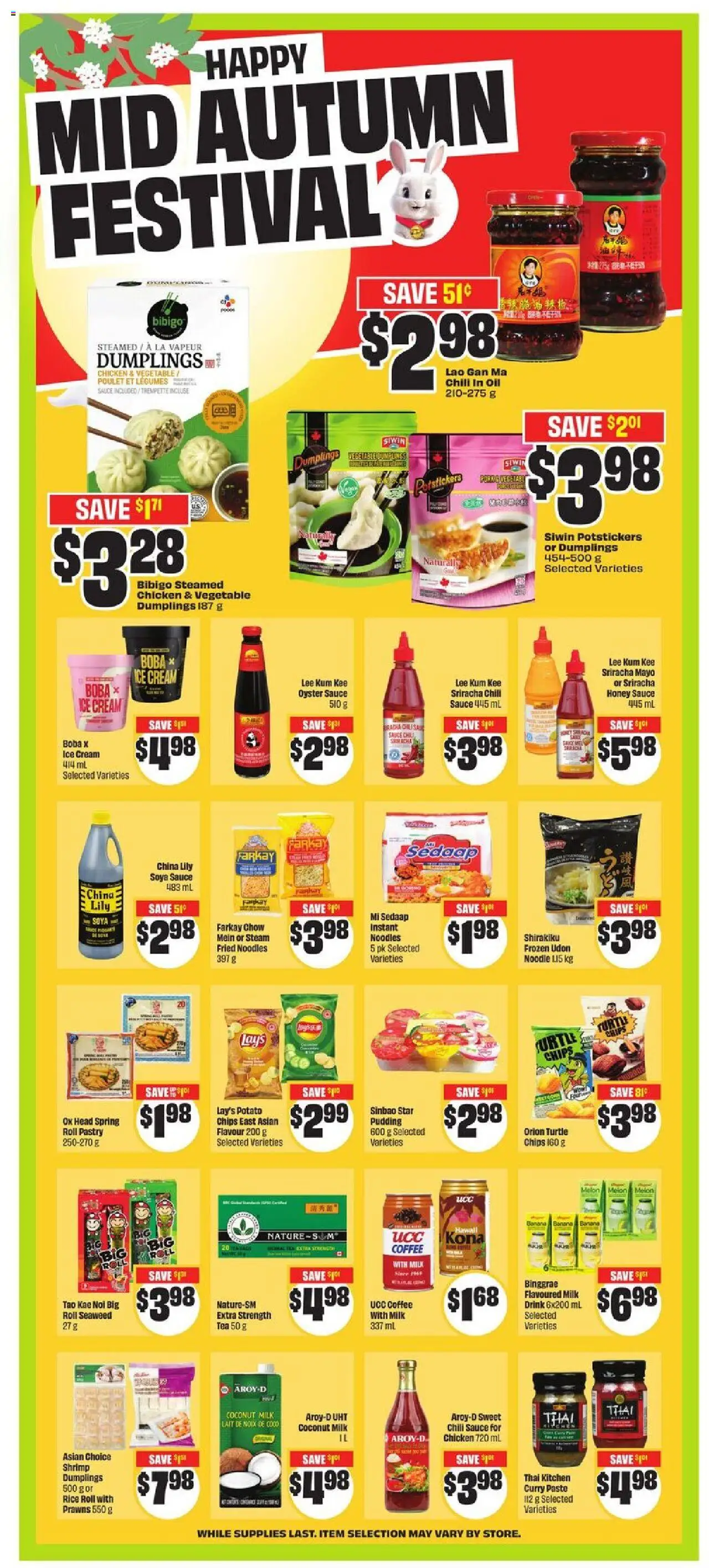 FreshCo flyer valid from 18.09.2025 | Page: 9 | Products: Noodles, Oil, Coffee, Chicken