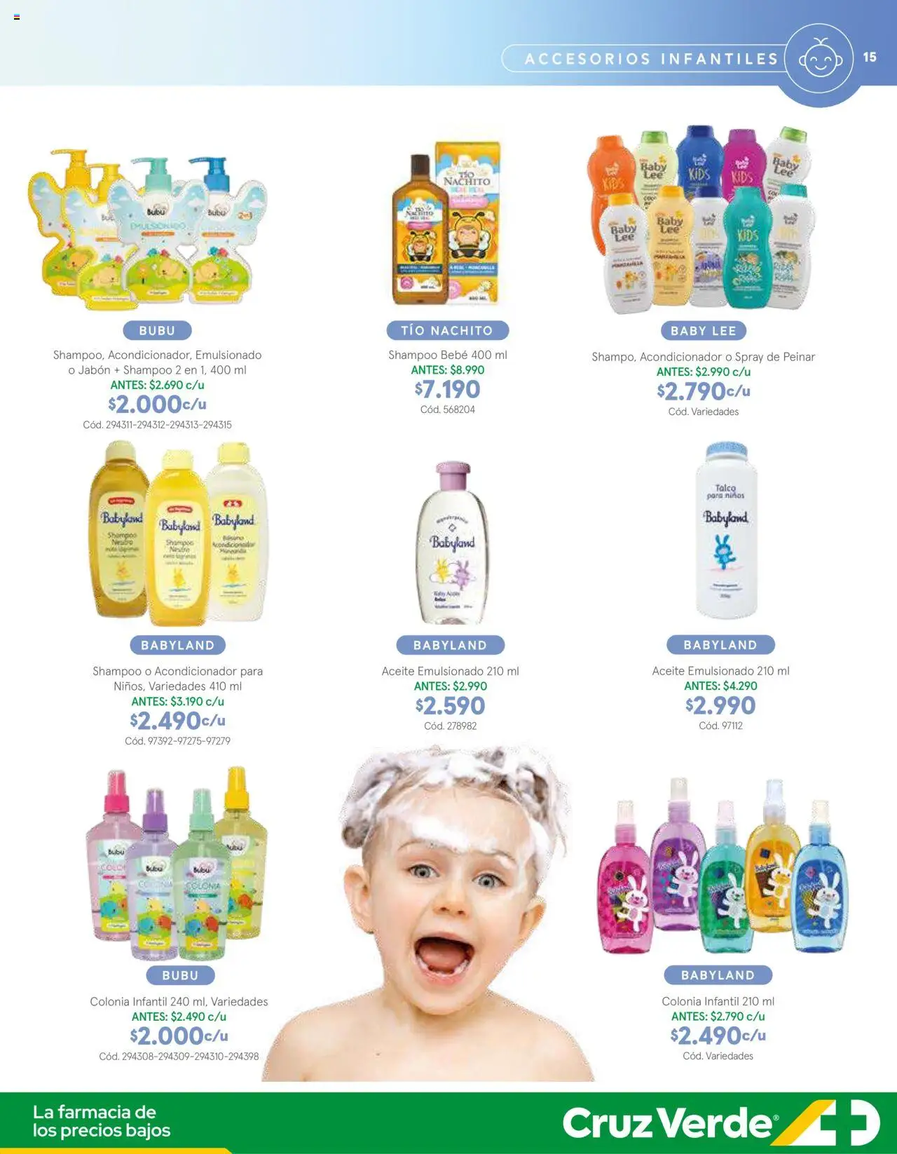 Belleza y Cuidado Personal Cruz Verde │ válido desde el 01.10.2025 | Página: 15 | Productos: Acondicionador, Jabón, Shampoo, Aceite