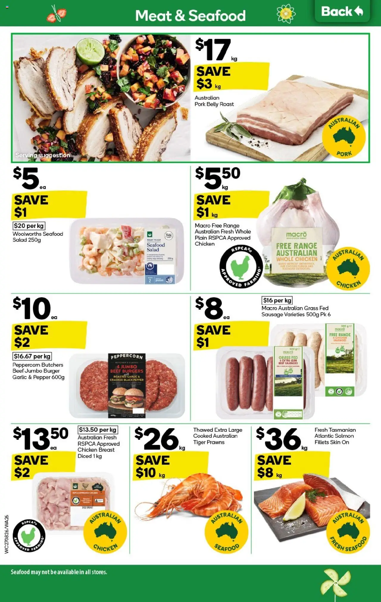 Woolworths catalogue - valid from 27.08.2025 | Page: 26 | Products: Chicken, Pork, Meat, Salad