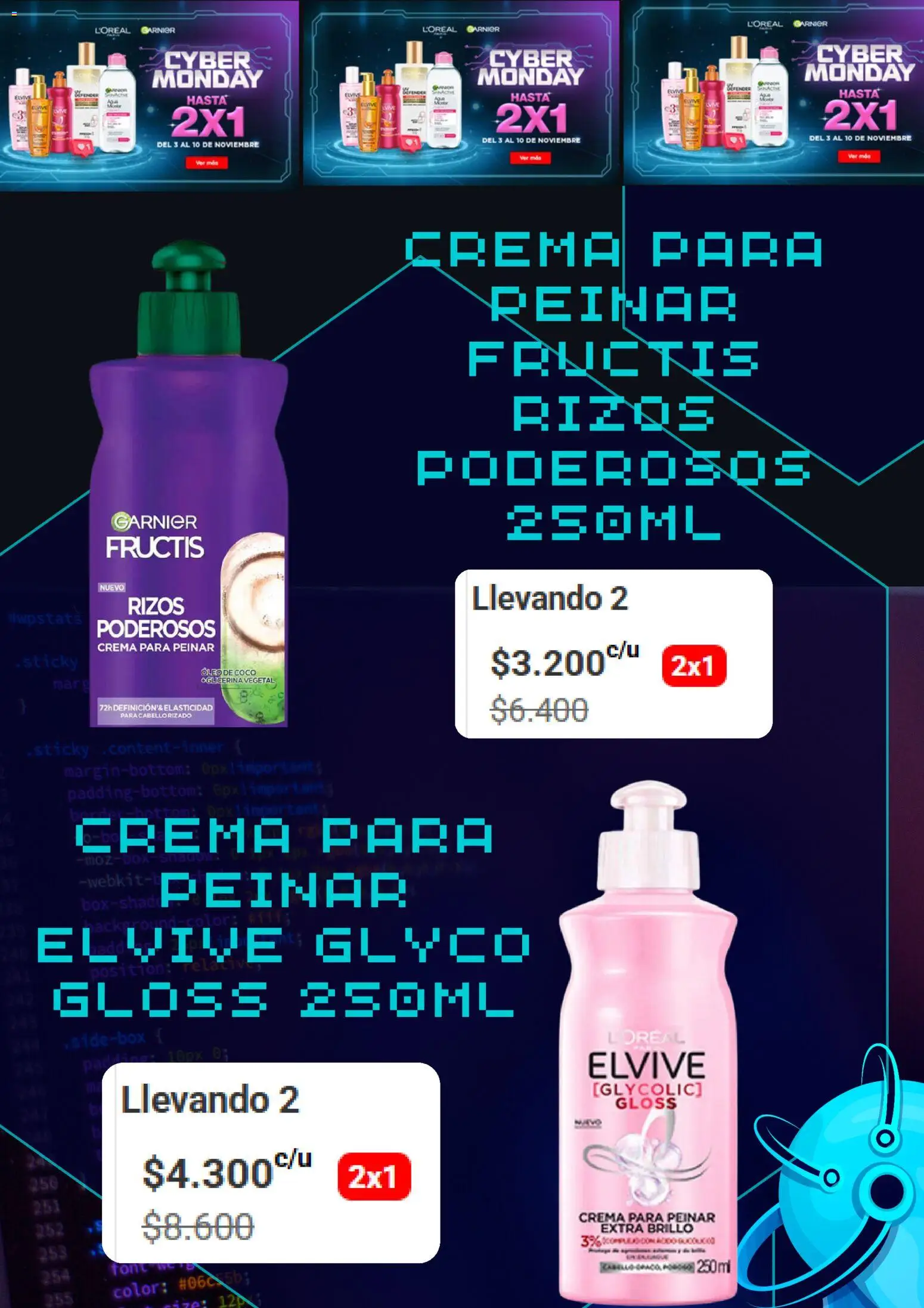 Disco - Cyber Monday  │ válido desde el 03.11.2025 | Página: 2 | Productos: Brillo, Crema