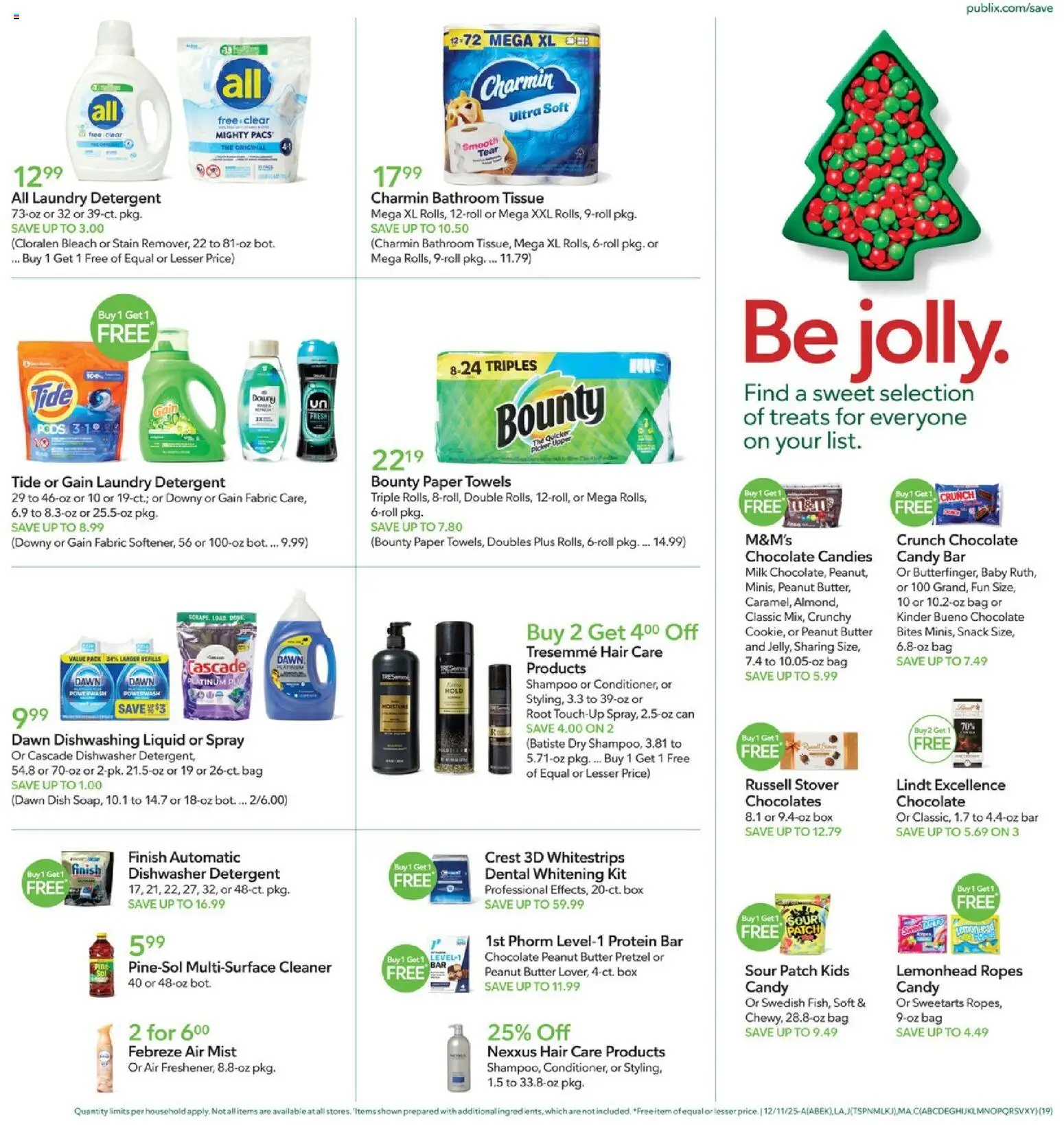 Publix Weekly Ad - valid from 10.12.2025 | Page: 19 | Products: Butter, Detergent, Candies, Bag