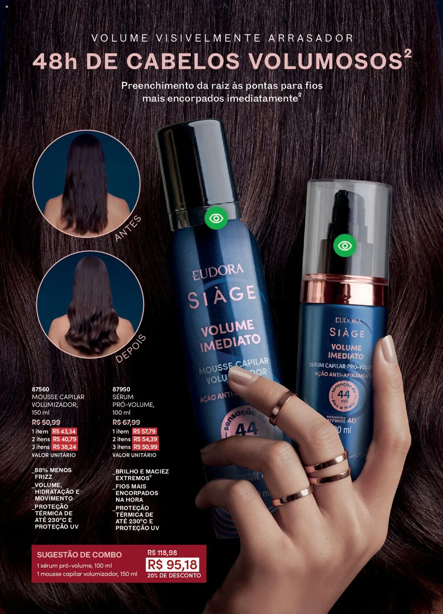 Eudora Folheto - válido de 19.02.2026 | Página: 6 | Produtos: Mousse, Sérum