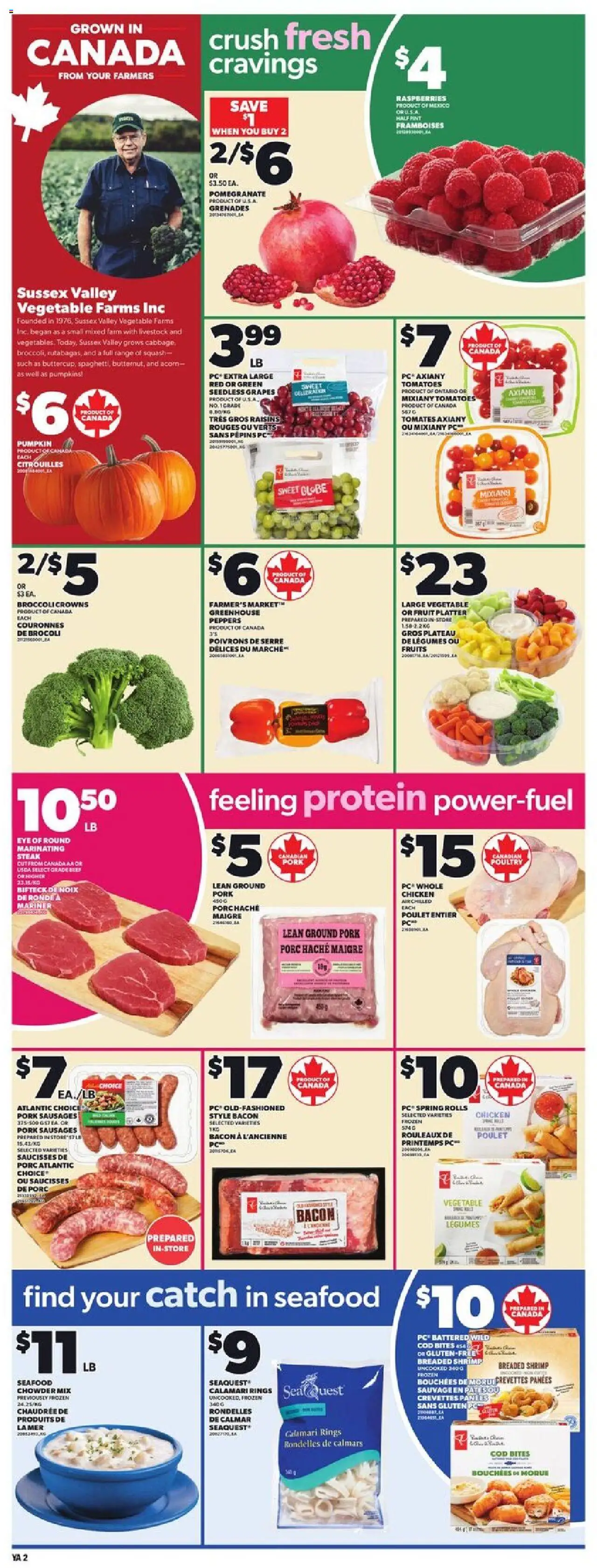 Independent Grocer flyer valid from 16.10.2025 | Page: 3 | Products: PC, Pumpkin, Chicken, Tomatoes