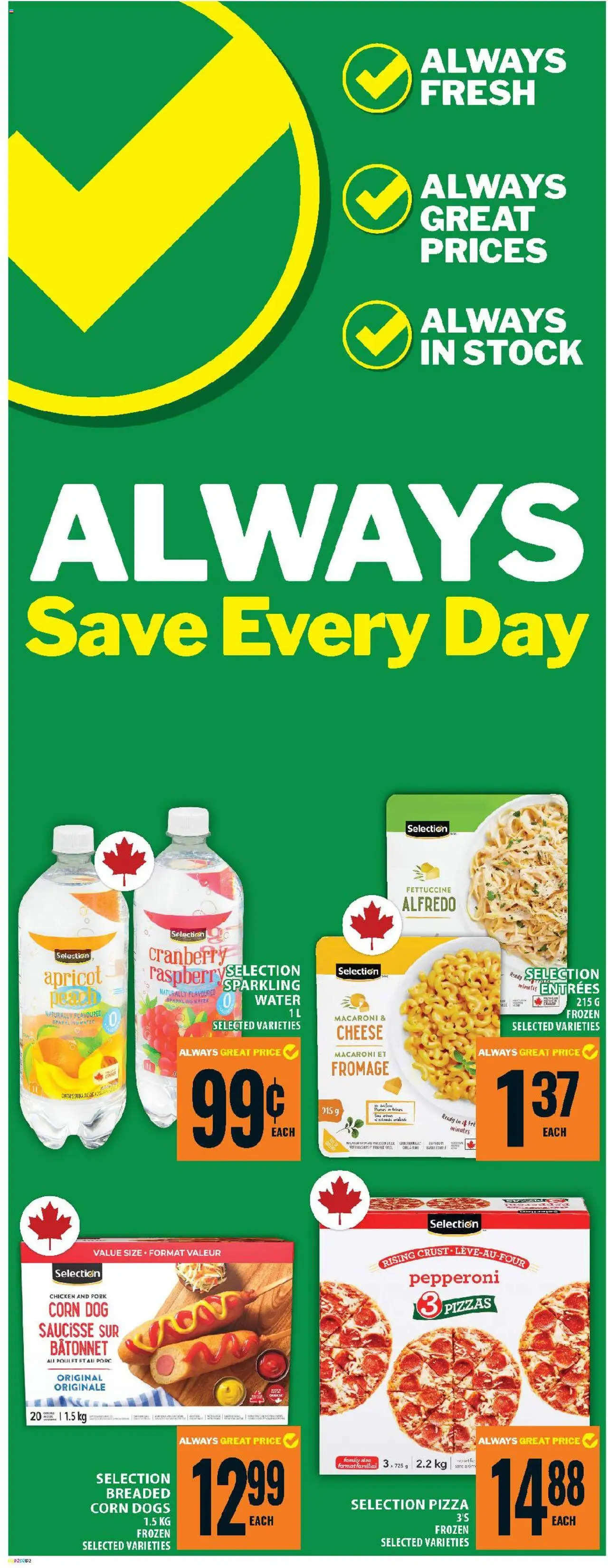 Food Basics flyer valid from 11.09.2025 | Page: 14 | Products: Cheese, Pizza, Chicken, Pork