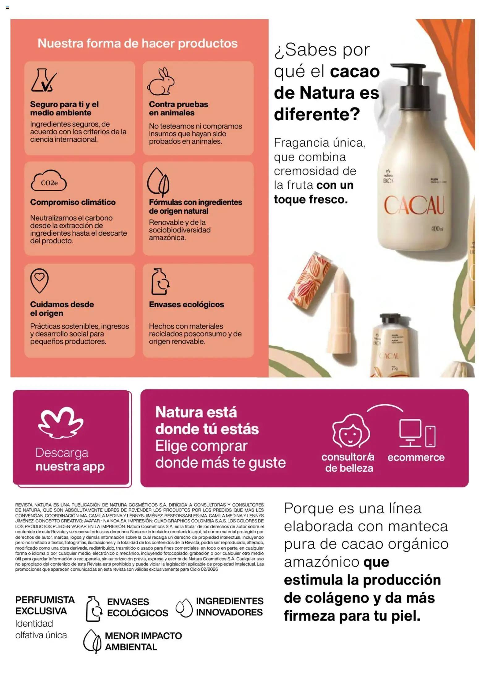 Natura revista - valida desde el 01.02.2026 | Página: 167 | Productos: Magdalena, Sobre, Fragancia, Manteca