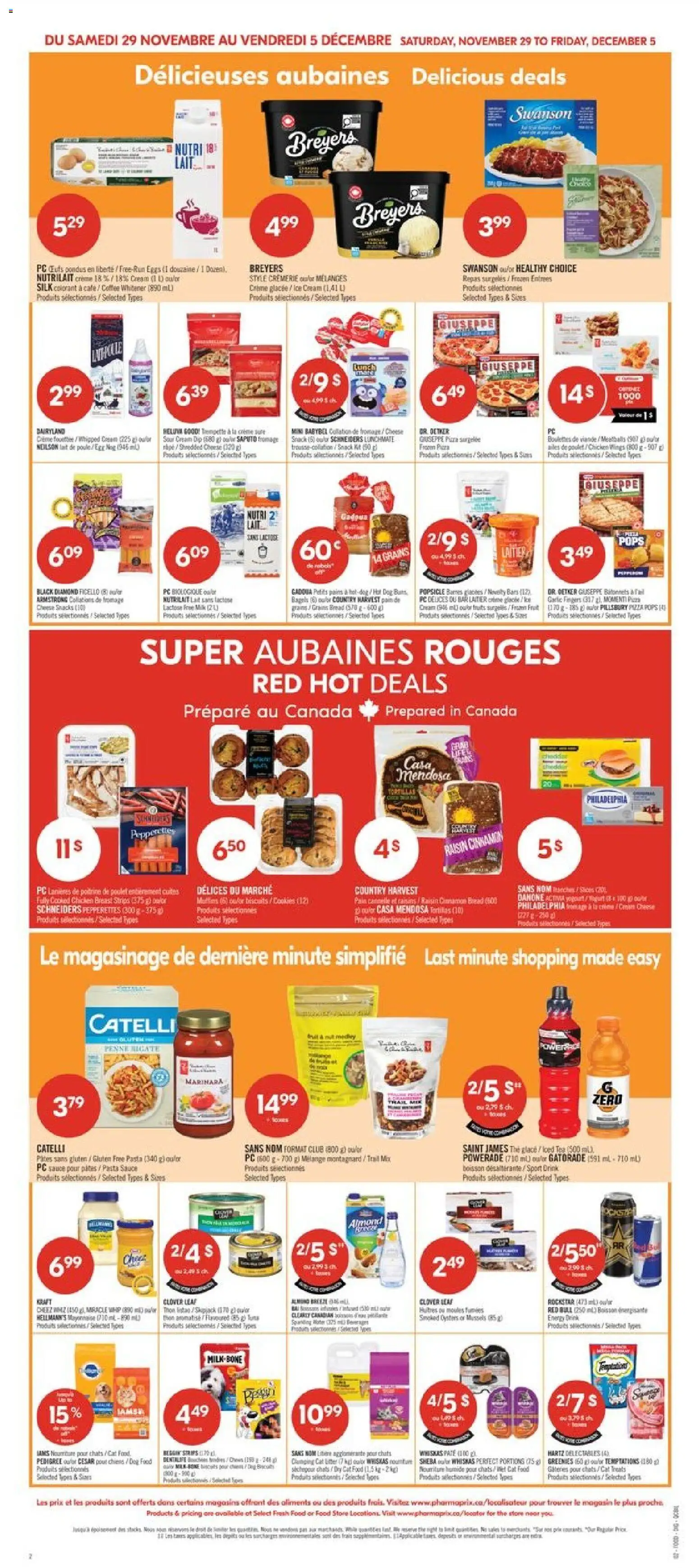 Pharmaprix flyer valid from 29.11.2025 | Page: 7 | Products: Tea, Cookies, Cheese, Chicken