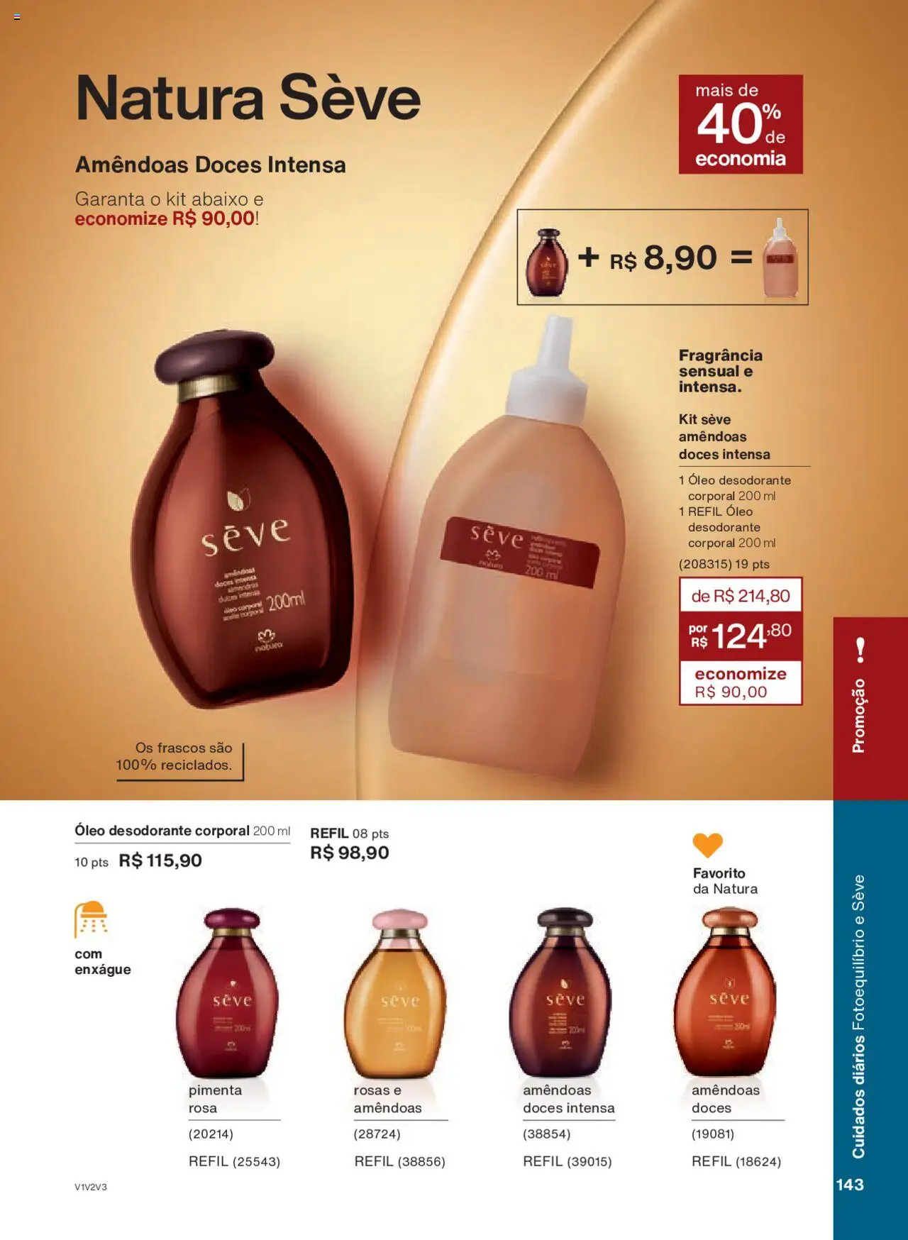 Natura Folheto - válido de 05.06.2025 | Página: 143 | Produtos: Fragrância, Pimenta, Óleo, Doces