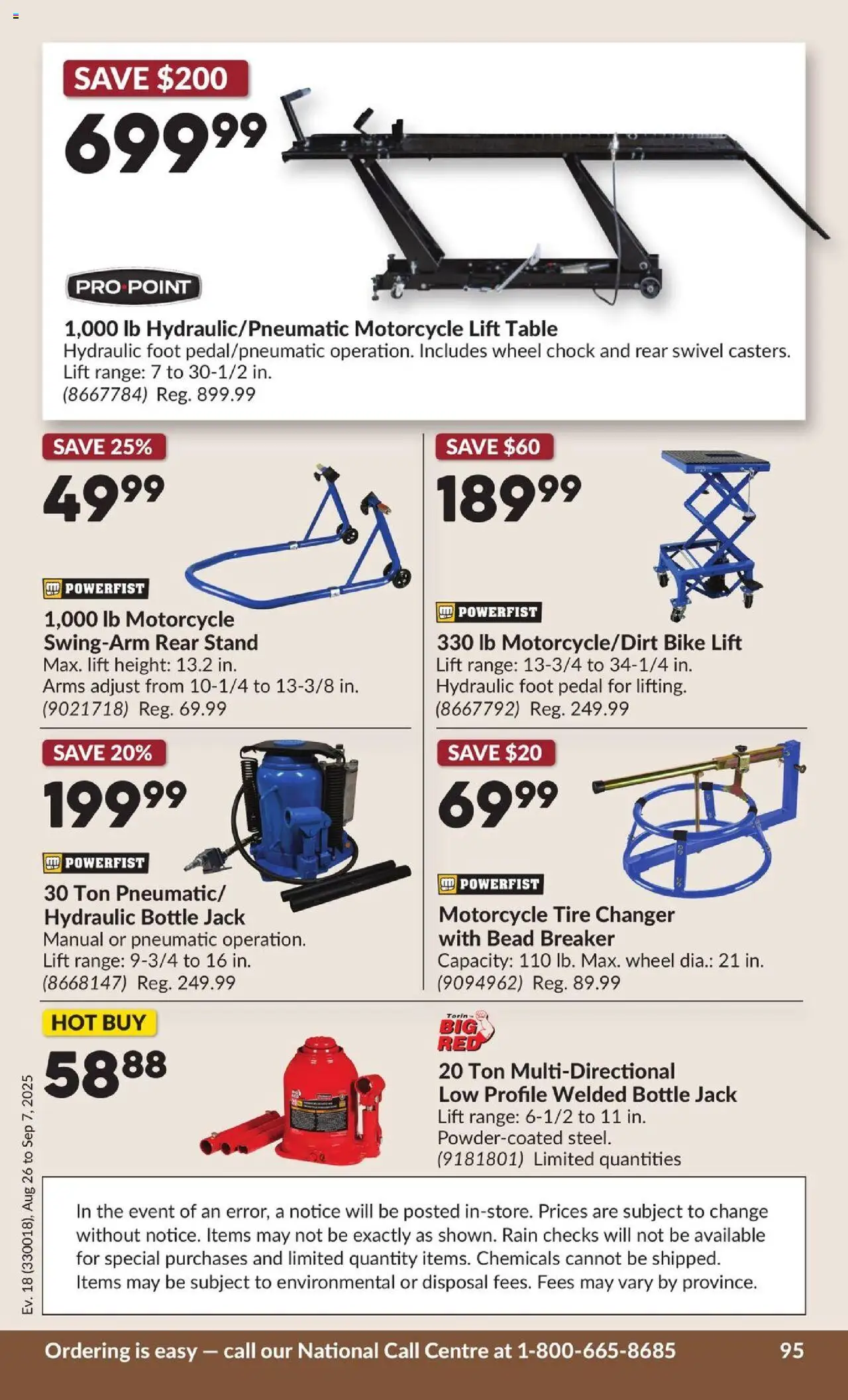 Princess Auto flyer valid from 26.08.2025 | Page: 101 | Products: Table