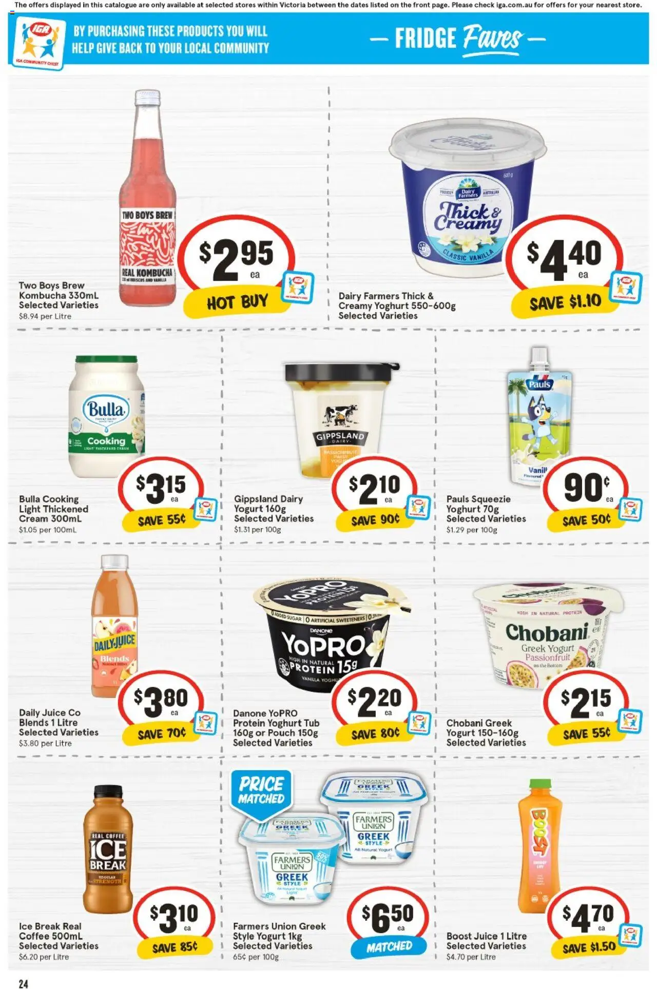 IGA catalogue - valid from 25.06.2025 | Page: 22 | Products: Cream, Pudding, Ice cream, Date