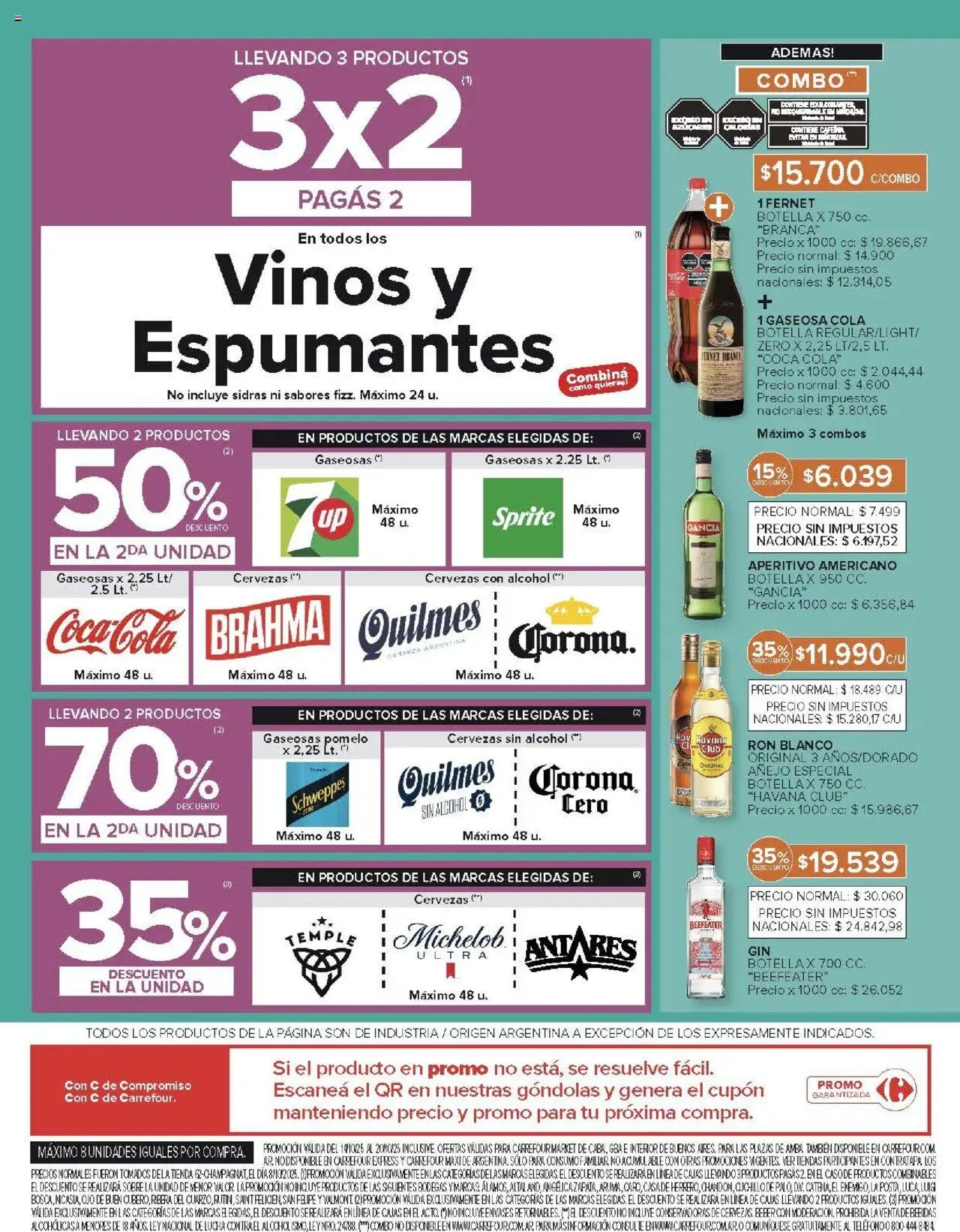 Carrefour ofertas │ válido desde el 14.10.2025 | Página: 37 | Productos: Teléfono, Caso, Botella, Pomelo