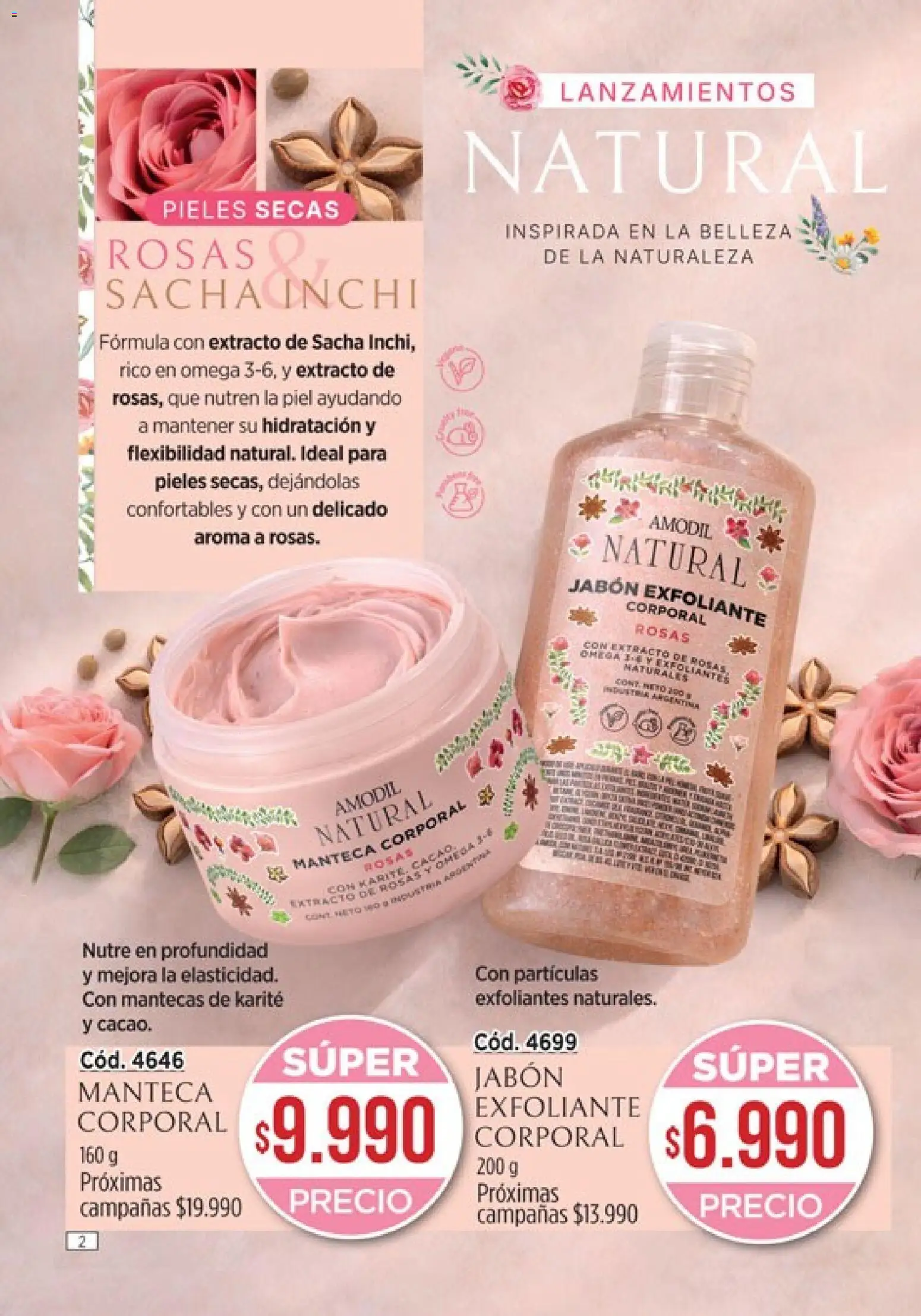 Catálogo Amodil Campaña 5 │ válido desde el 01.03.2026 | Página: 2 | Productos: Exfoliante corporal, Jabón, Manteca