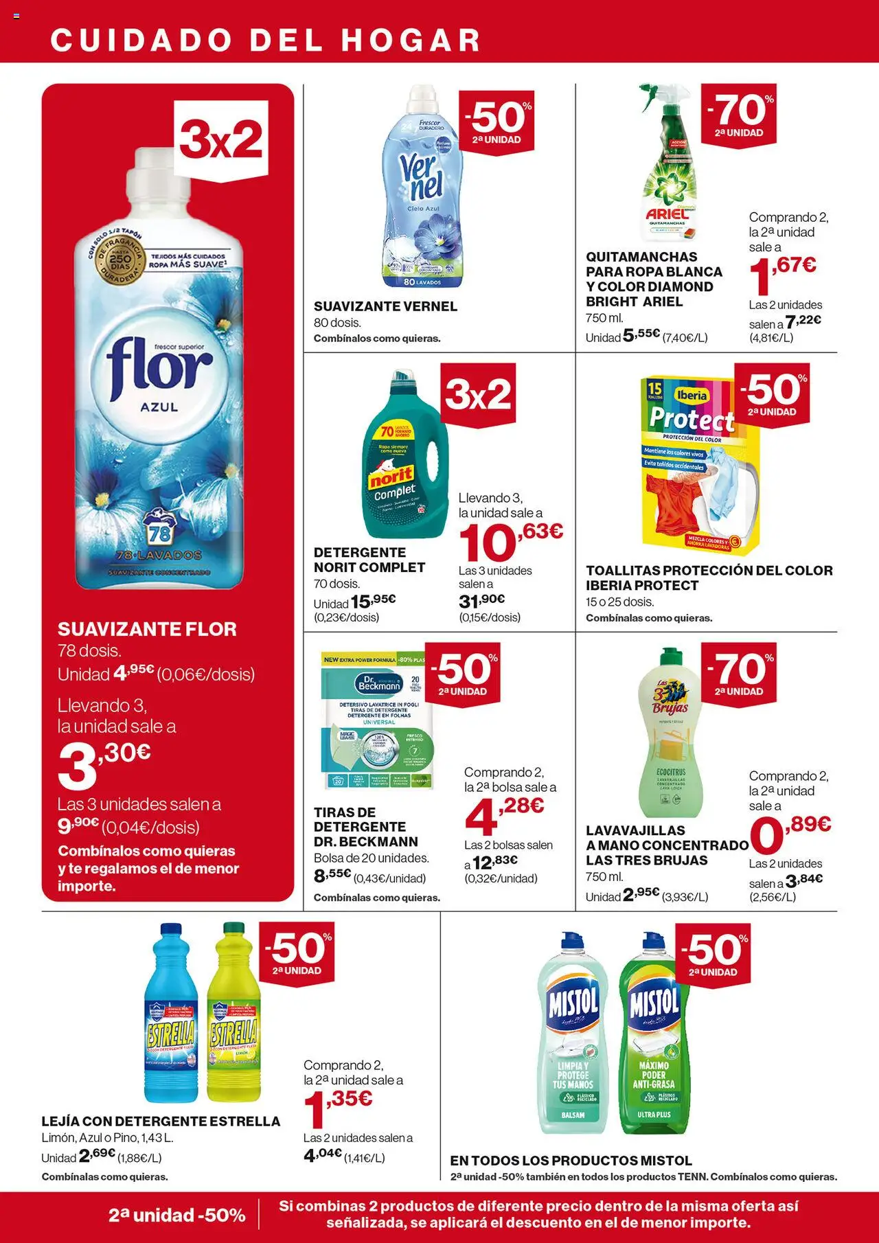 Nuevas ofertas de El Corte Inglés válidas en toda la República Mexicana desde el 28.08.2025. ¡Encuentra las mejores ofertas en El Corte Inglés - Catálogo Nuestros Mejores Precios! | Página: 36 | Productos: Quitamanchas, Detergente, Bolsa, Suavizante