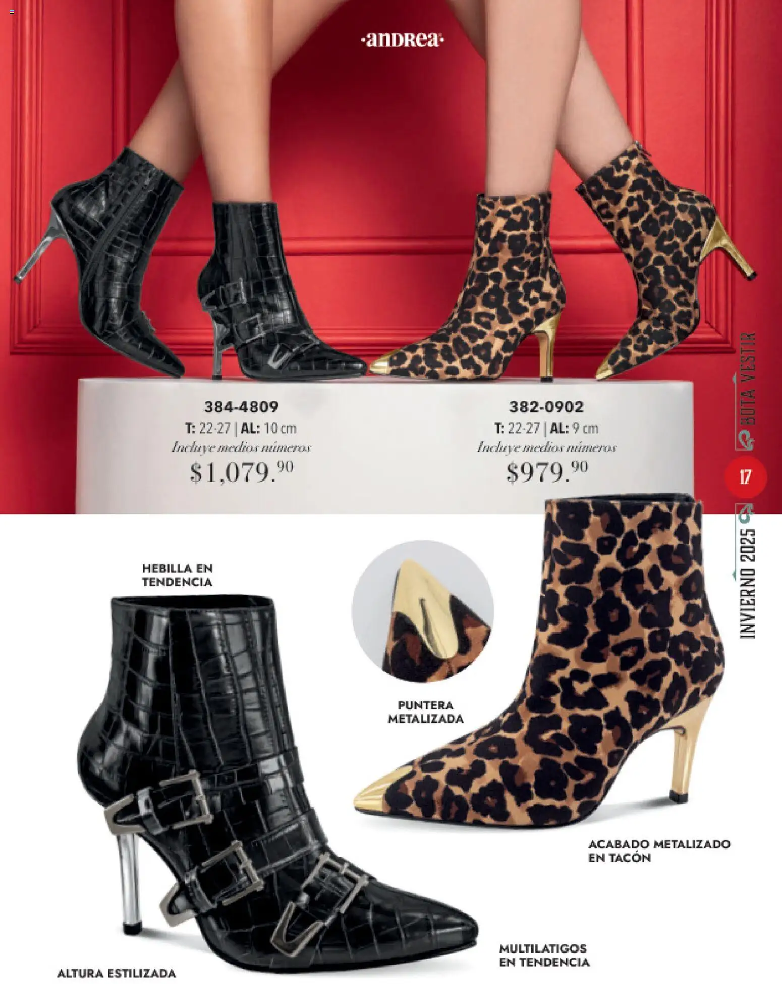 Nuevas ofertas de Andrea válidas en toda la República Mexicana desde el 26.11.2025. ¡Encuentra las mejores ofertas en Andrea catálogo Invierno! | Página: 17 | Productos: Hebilla