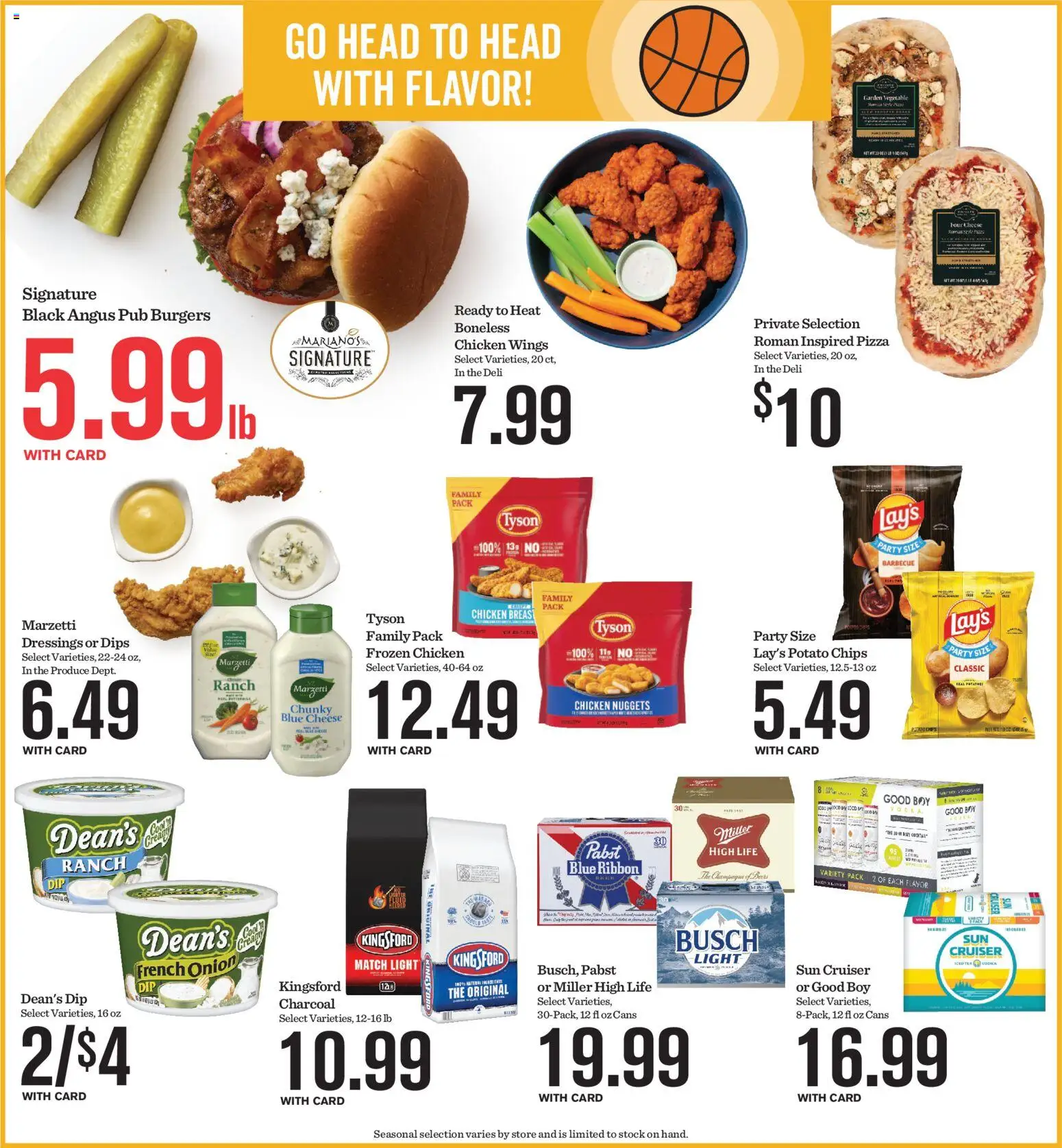 Mariano's Weekly Ad - valid from 25.03.2026 | Page: 8 | Products: Cheese, Pizza, Chips, Potatoes