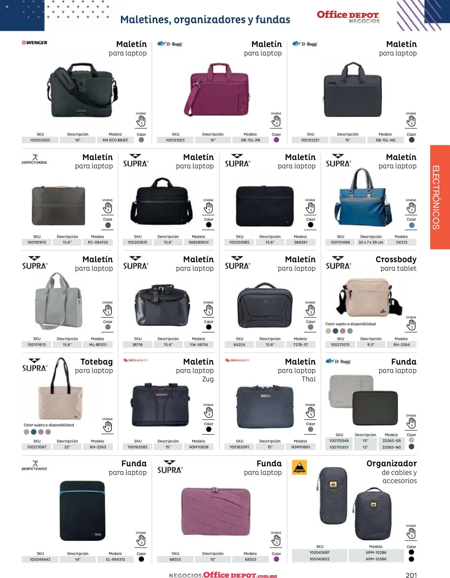 Nuevas ofertas de Office Depot válidas en toda la República Mexicana desde el 12.01.2026. ¡Encuentra las mejores ofertas en Office Depot catálogo 2026! | Página: 203 | Productos: Tablet, Funda, Organizador