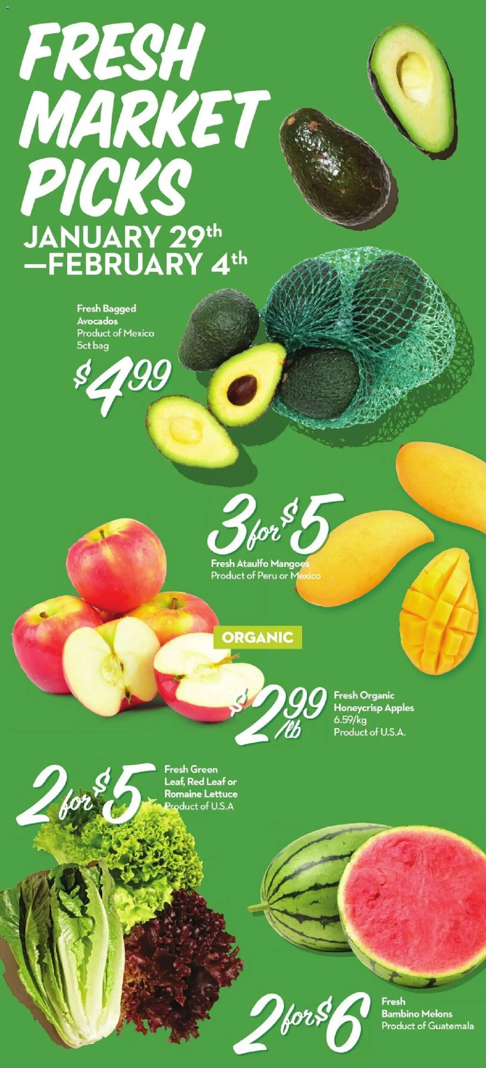 Longo's flyer valid from 29.01.2026 | Page: 2 | Products: Bag, Apples