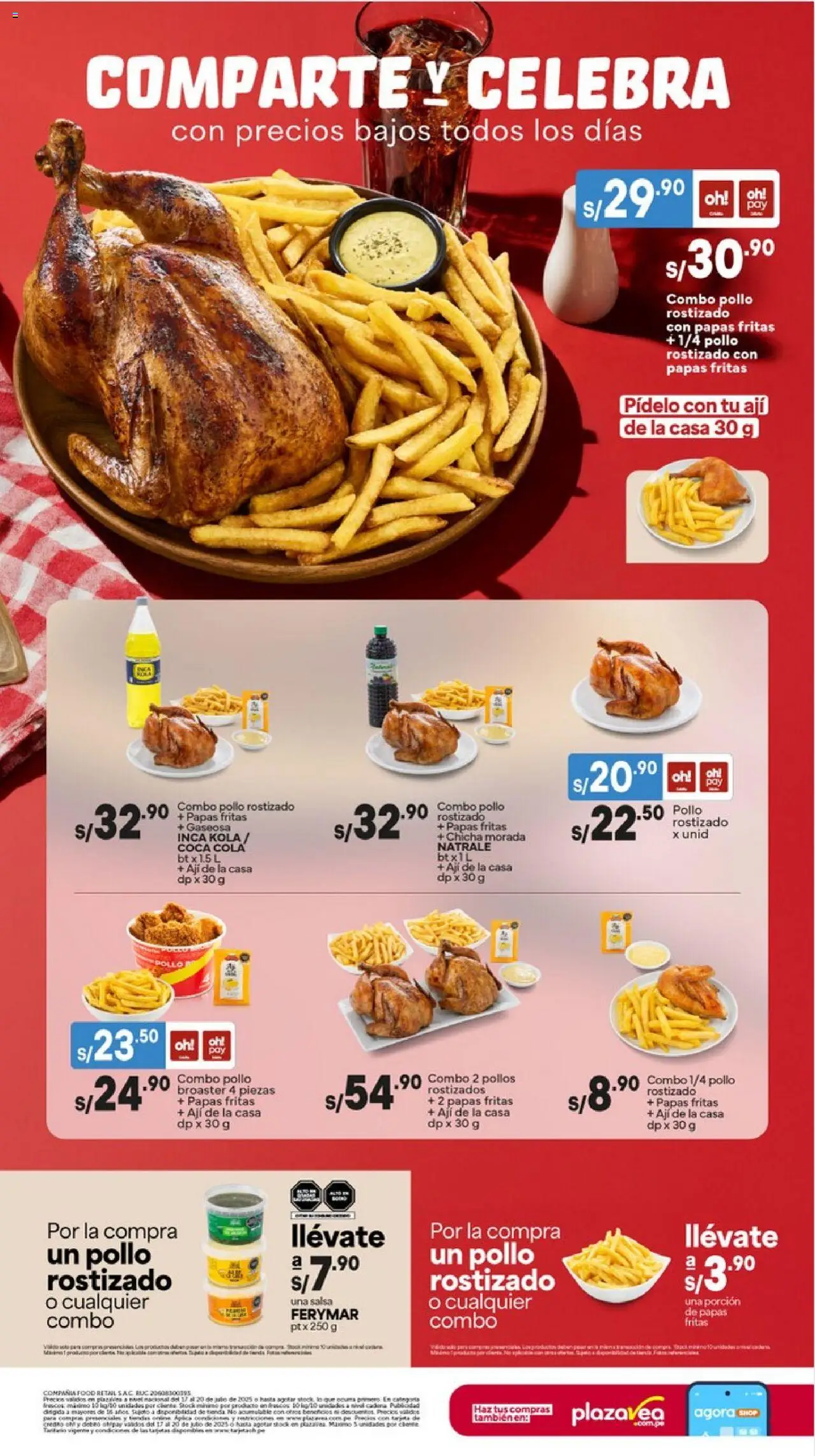 Catálogo Plaza Vea válido desde 17.07.2025 | Página: 1 | Productos: Papas fritas, Papas