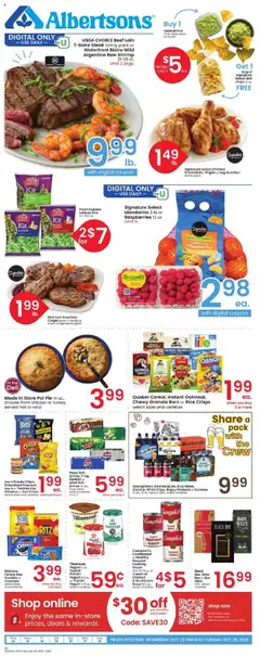 Preview of Albertsons weekly ads valid from 22.10.2025