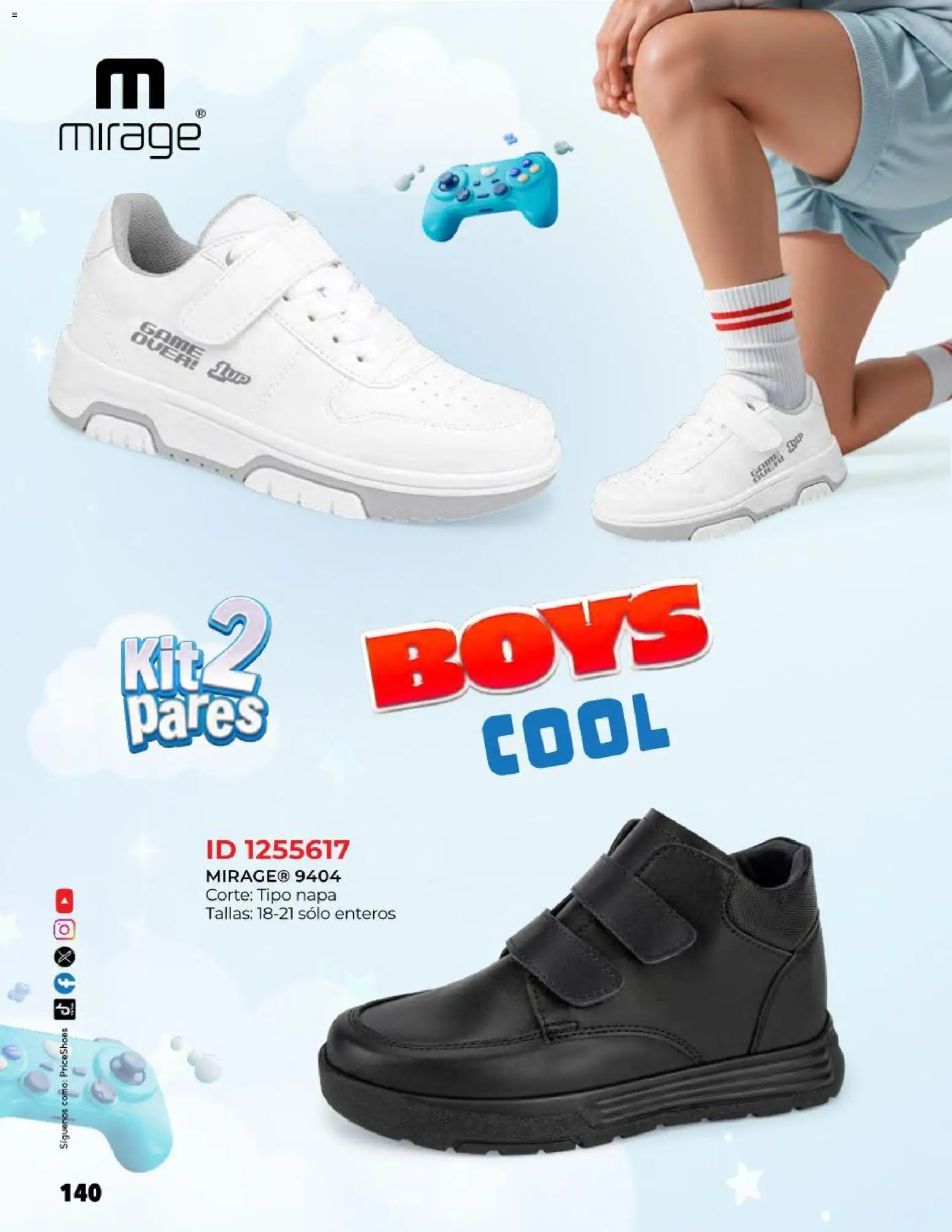 Nuevas ofertas de Price Shoes válidas en toda la República Mexicana desde el 27.10.2025. ¡Encuentra las mejores ofertas en Price Shoes catálogo Kids todo en uno! | Página: 140