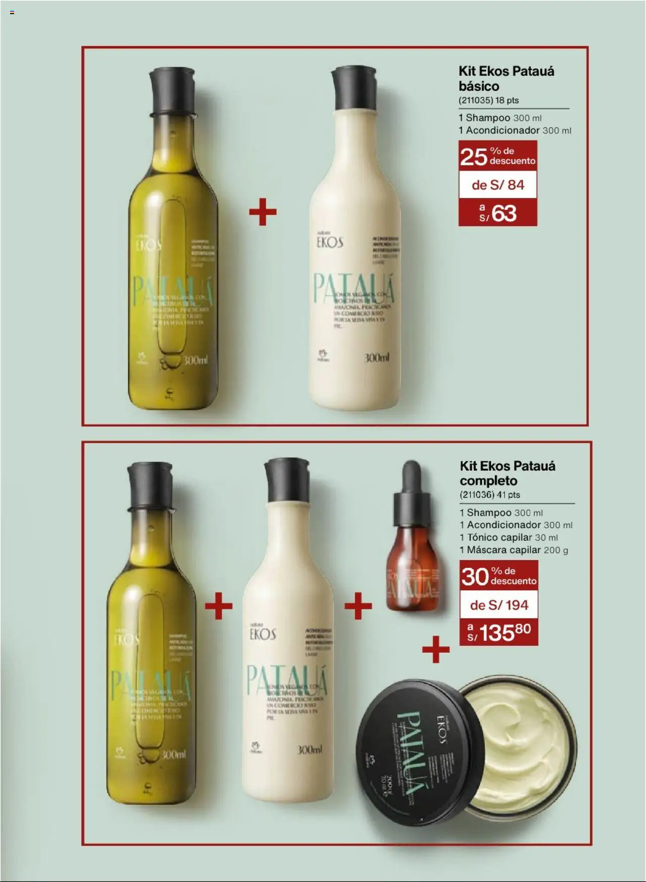 Catálogo Natura válido desde 13.08.2025 | Página: 132 | Productos: Máscara, Shampoo, Acondicionador