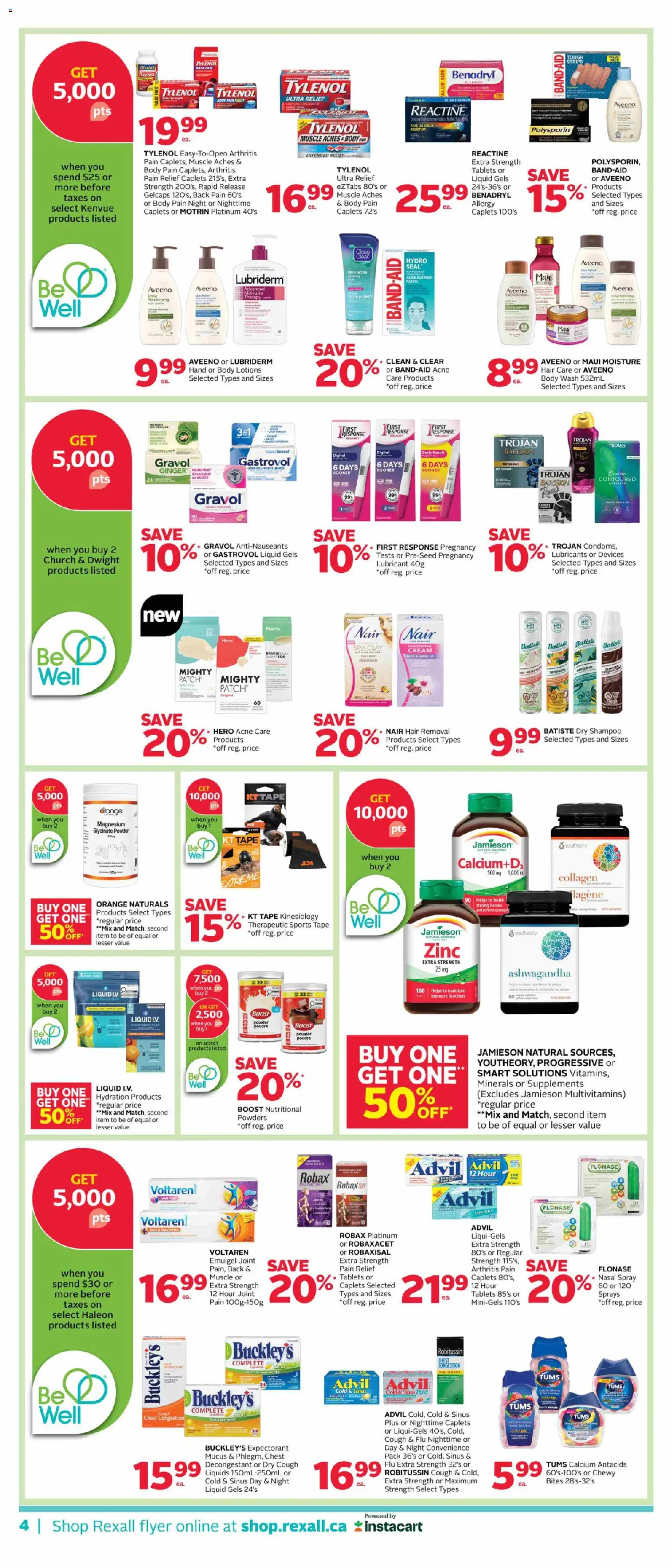 Rexall flyer valid from 03.04.2026 | Page: 20 | Products: Fan, Powder, Shampoo, Body wash