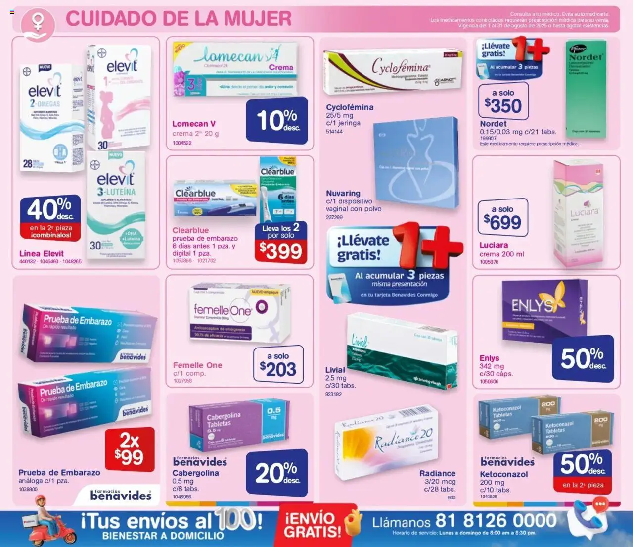Nuevas ofertas de Farmacia Benavides válidas en toda la República Mexicana desde el 01.08.2025. ¡Encuentra las mejores ofertas en Farmacia Benavides - Catálogo! | Página: 10 | Productos: Crema, Huevo, Caja, Polvo