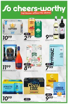 Preview of Sobeys weekly flyer / circulaire from shop Sobeys valid from 08.01.2026 | Page: 18 | Products: Gin, Wine, Beer