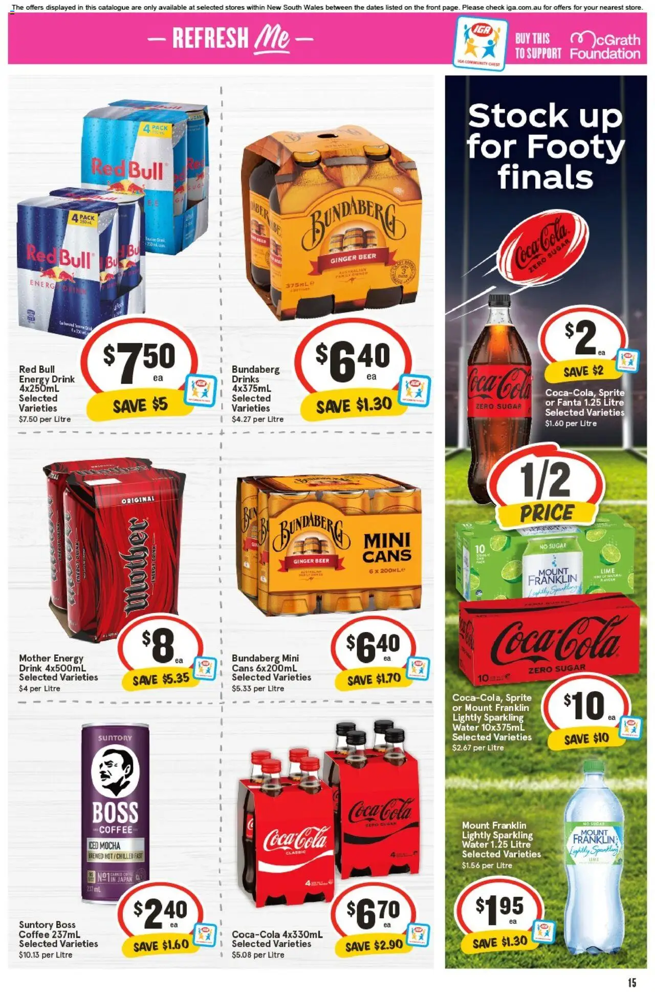 IGA catalogue - valid from 24.09.2025 | Page: 18 | Products: Ginger, Coca Cola, Sugar, Lime