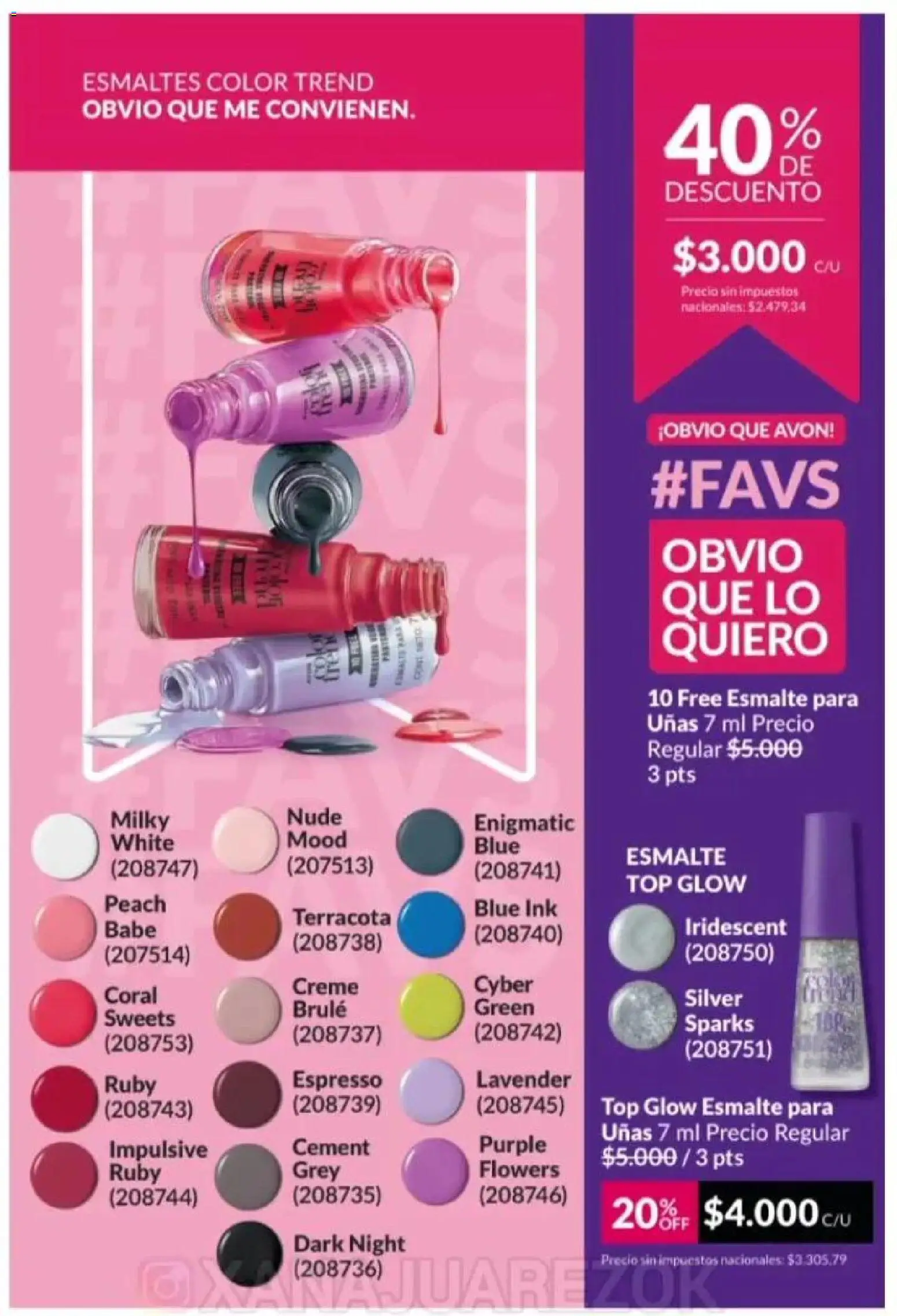 Catálogo AVON Campaña 1/2026 │ válido desde el 01.01.2026 | Página: 55 | Productos: Top